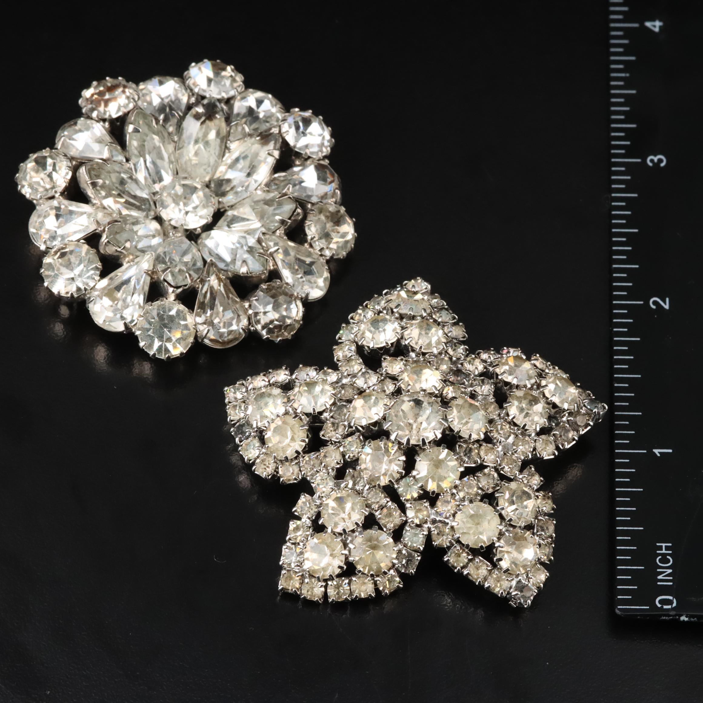Vintage Rhinestone Jewelry Including B. David and Lisner