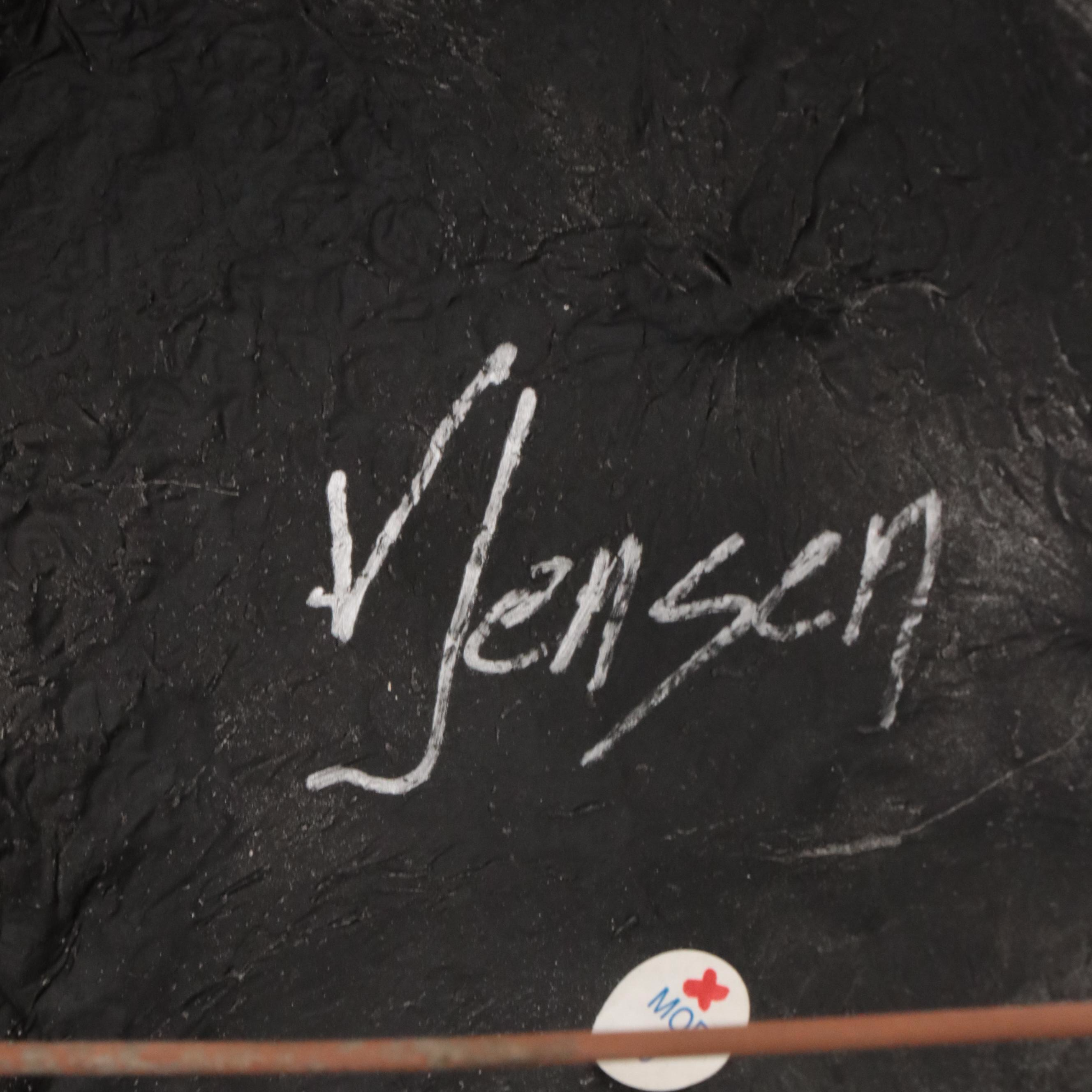 Patinated Plaster Face Mask Wall Sculpture