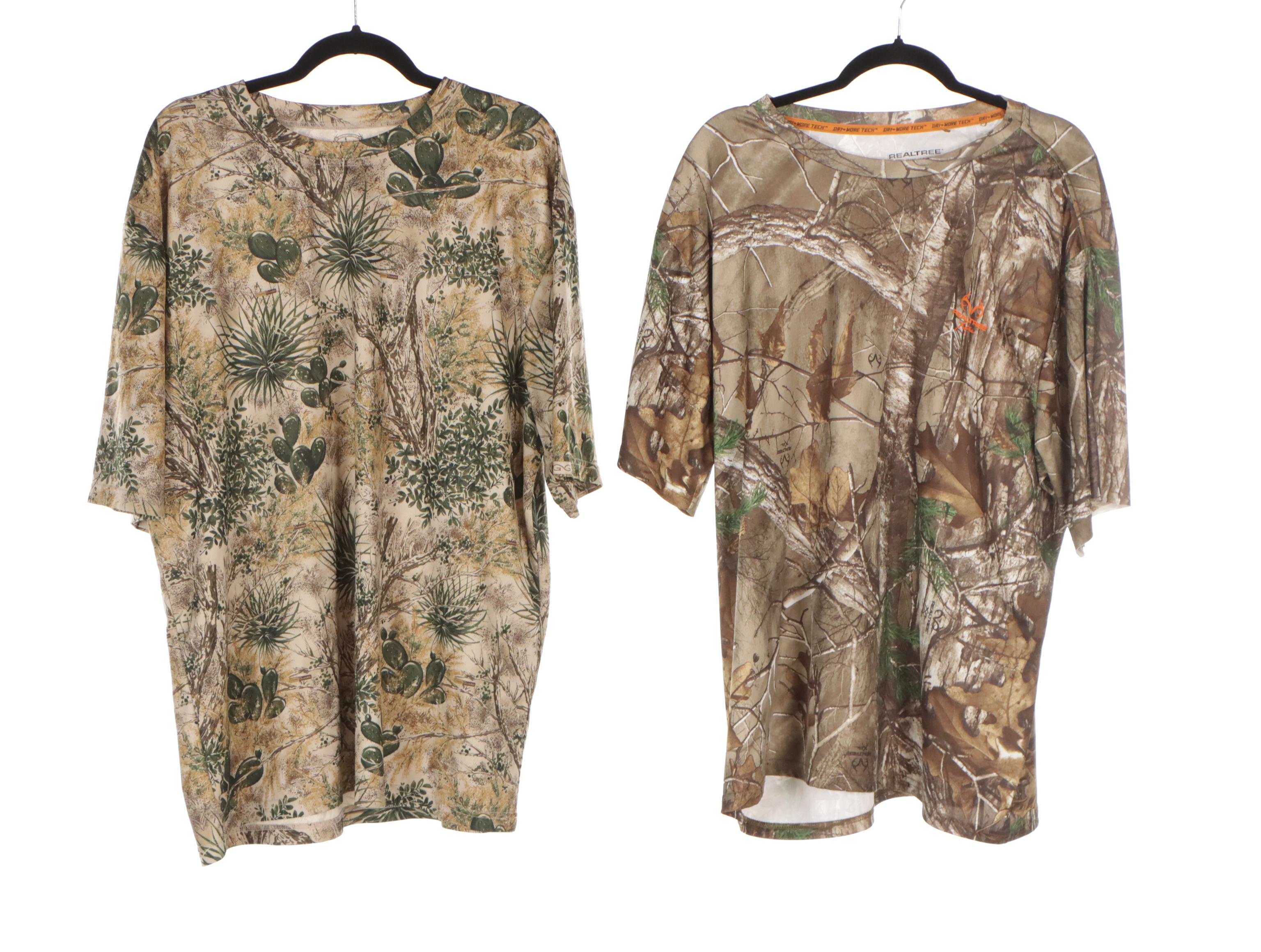 Men's Camo Dri-Fit Shorts and Shirts Featuring Under Armour, Realtree & Columbia