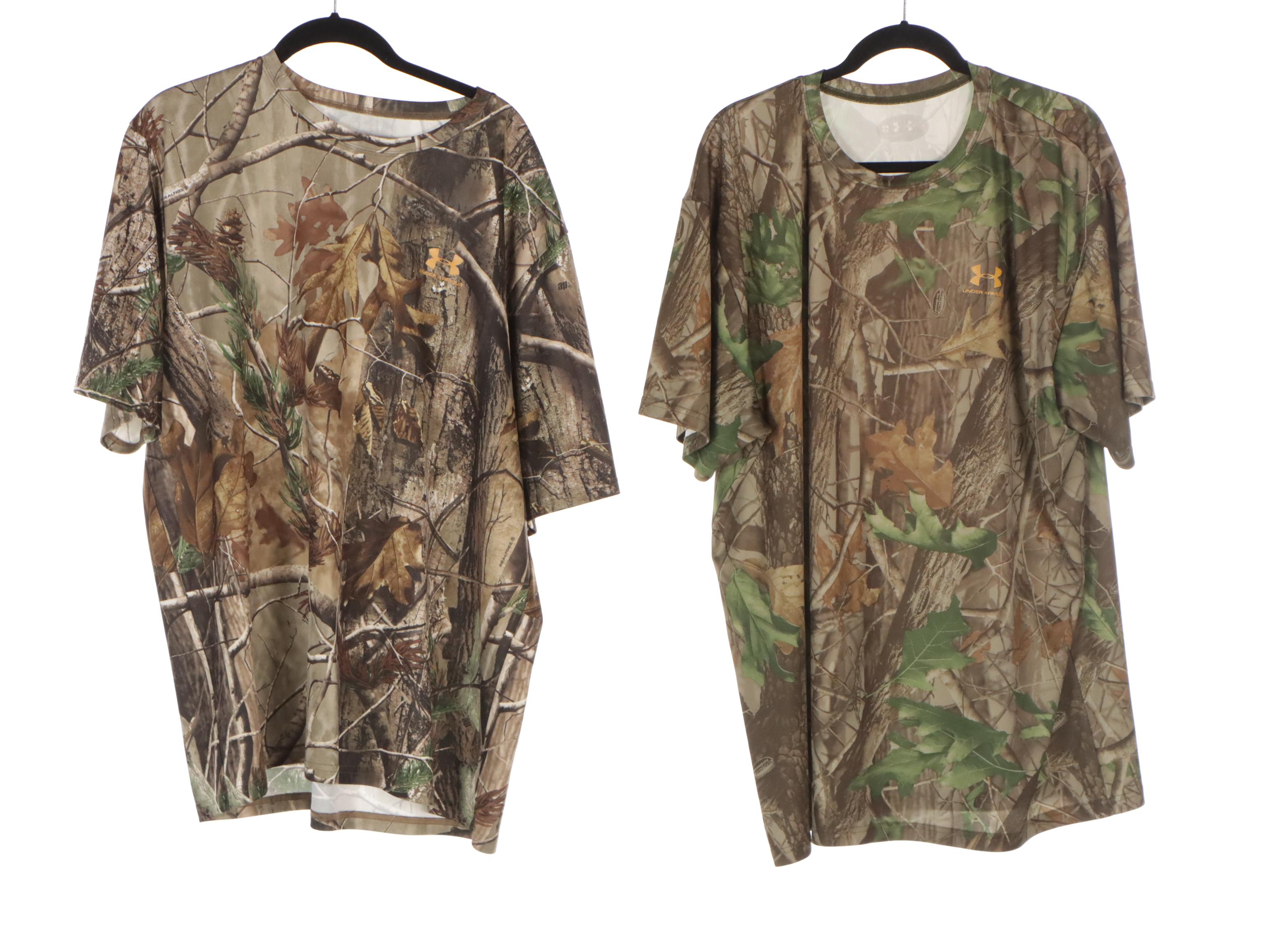 Men's Camo Dri-Fit Shorts and Shirts Featuring Under Armour, Realtree & Columbia