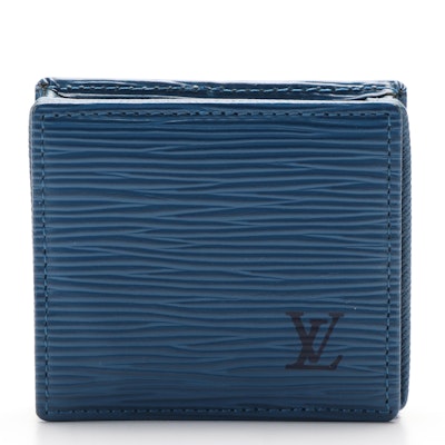 Louis Vuitton Coin Pouch in Toledo Blue Epi Leather