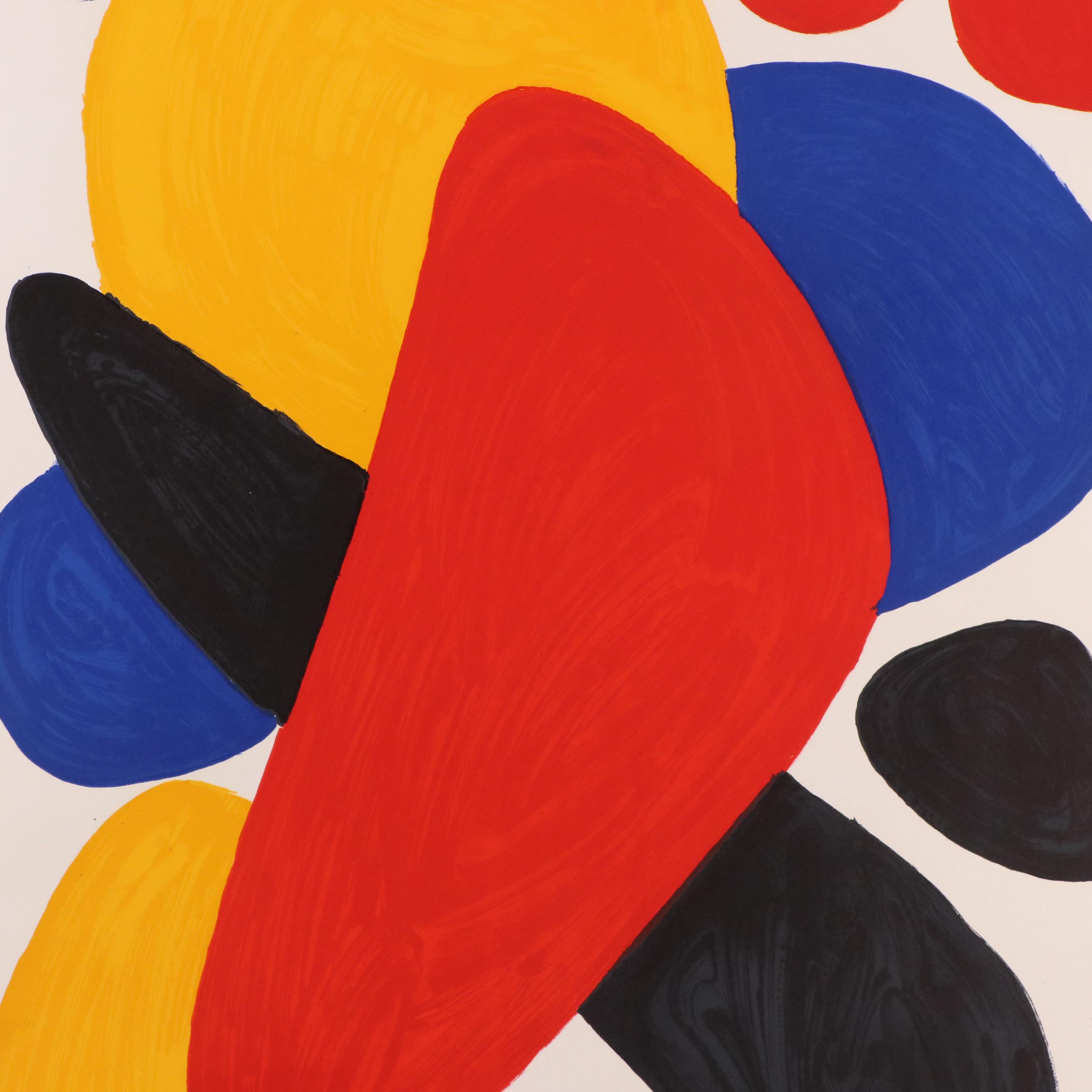 Alexander Calder Color Lithograph "Boomerang," 1974