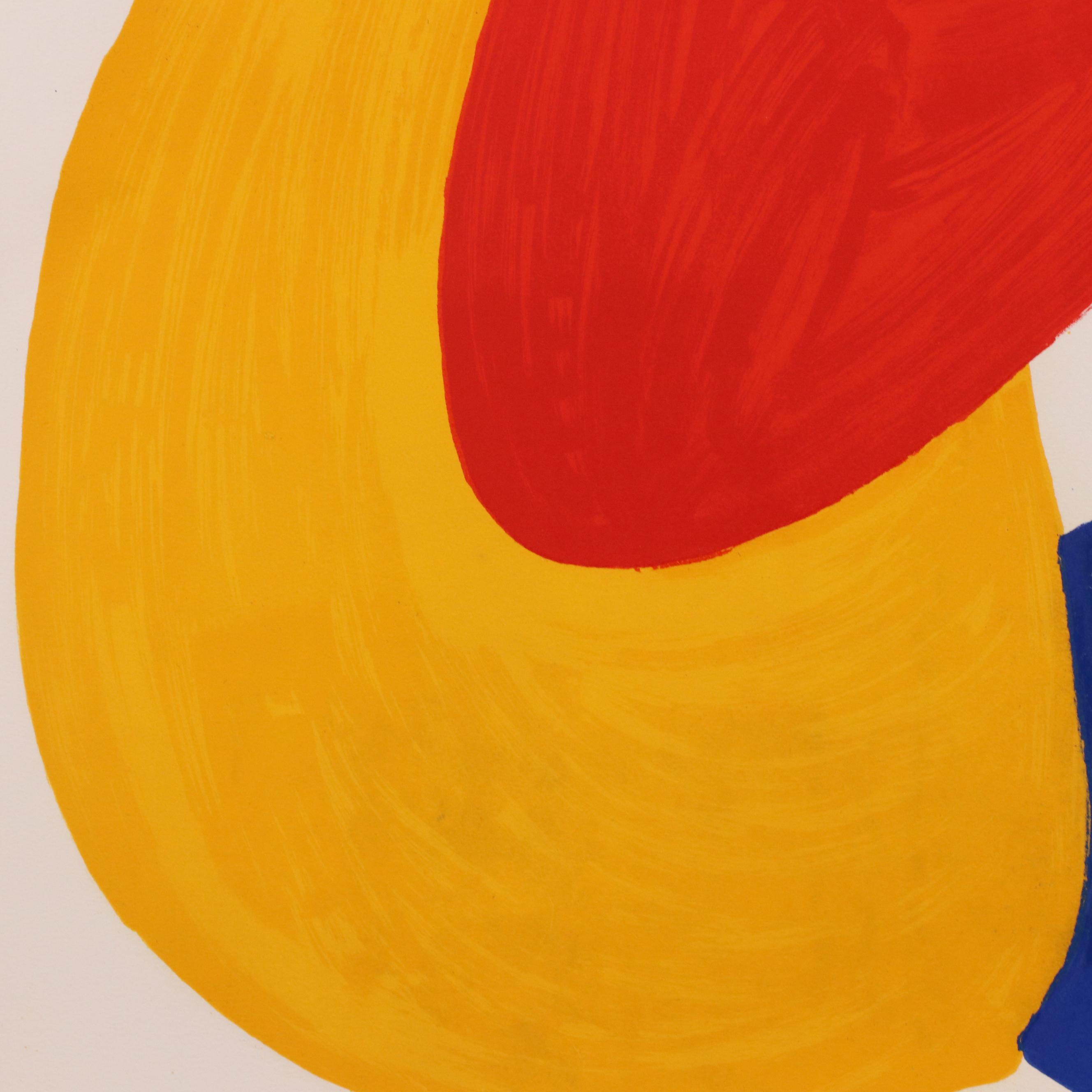 Alexander Calder Color Lithograph "Boomerang," 1974