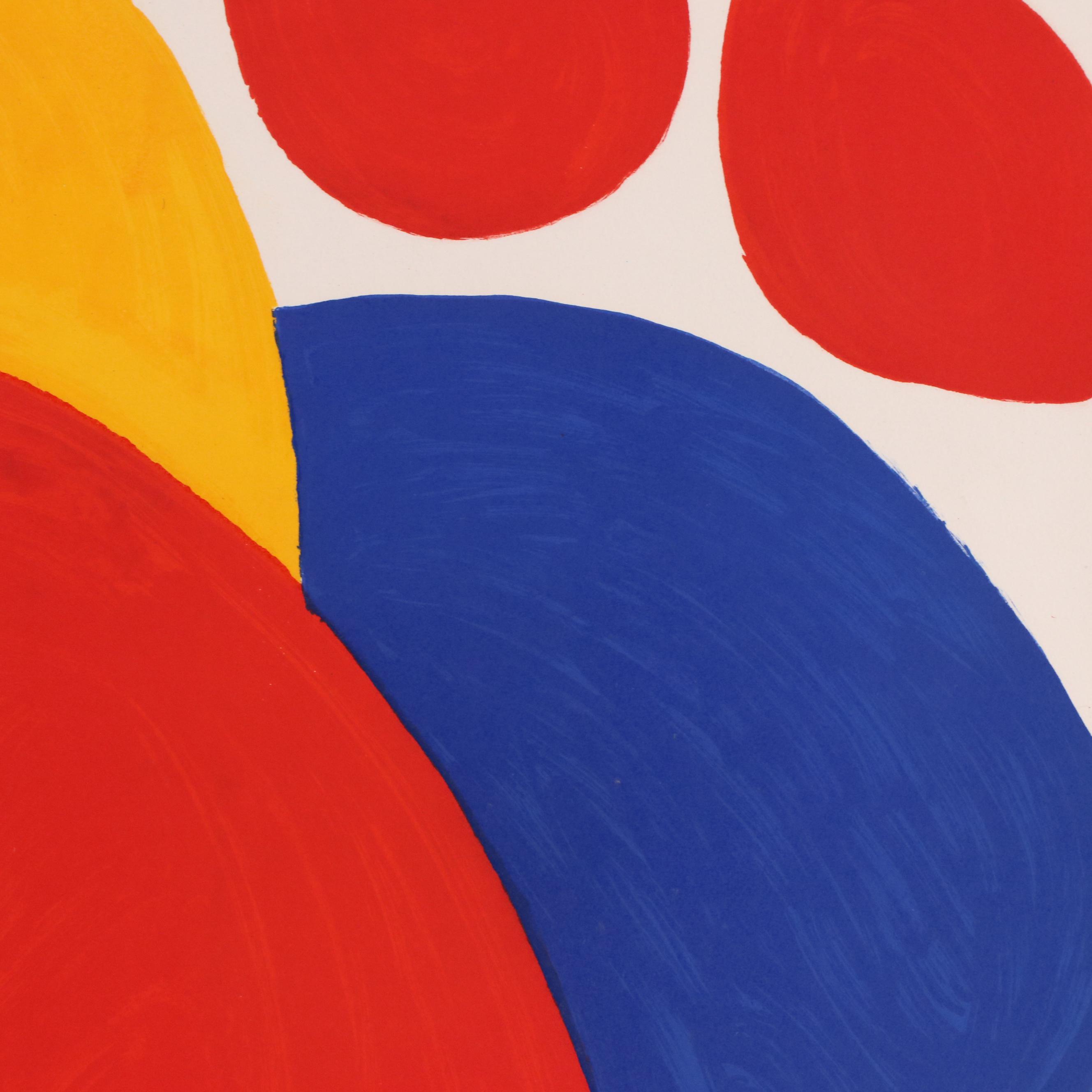 Alexander Calder Color Lithograph "Boomerang," 1974