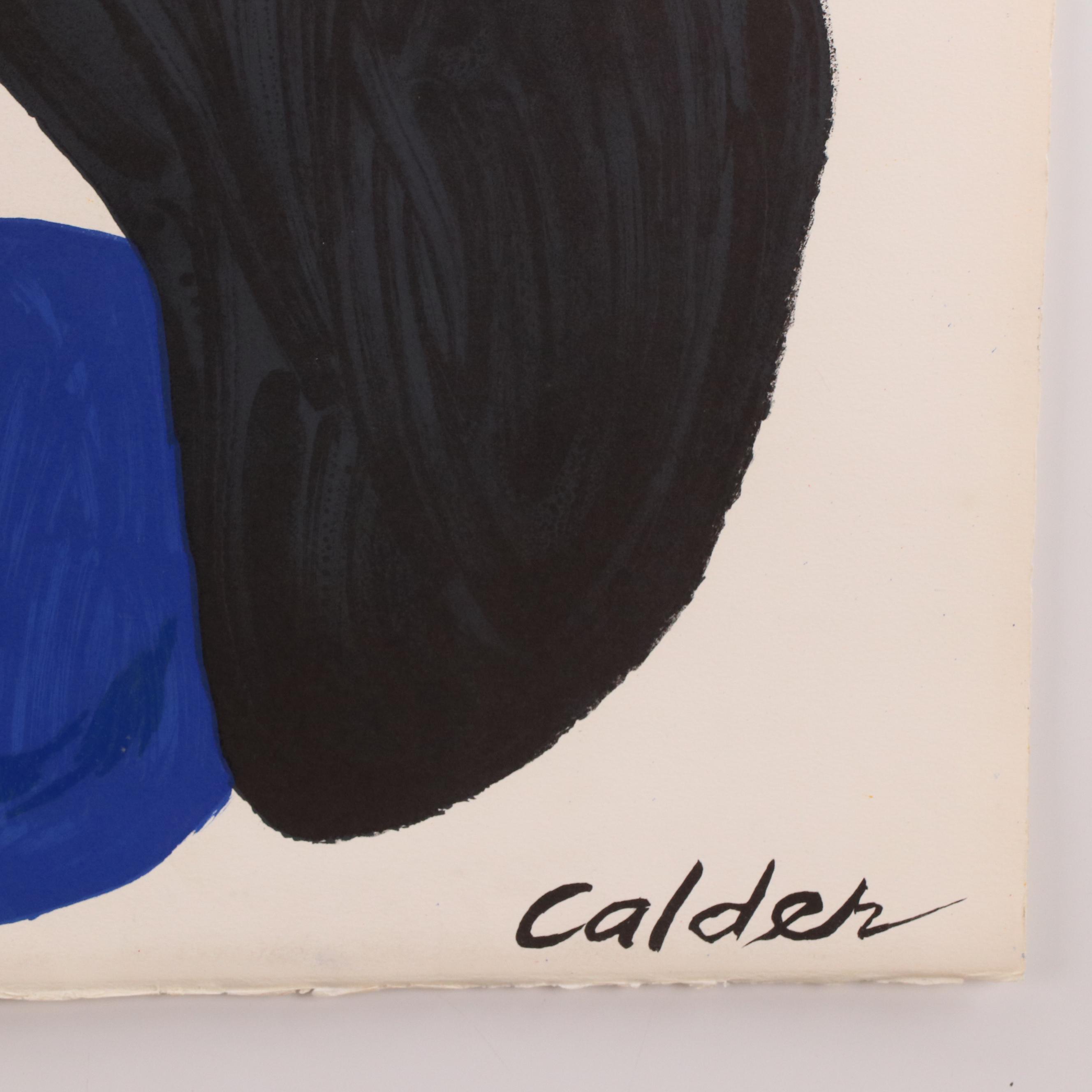 Alexander Calder Color Lithograph "Boomerang," 1974