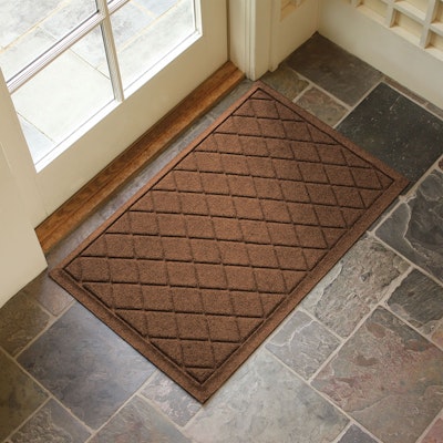 2' x 3' Water-Absorbing Floor Guard Doormat in Dark Brown
