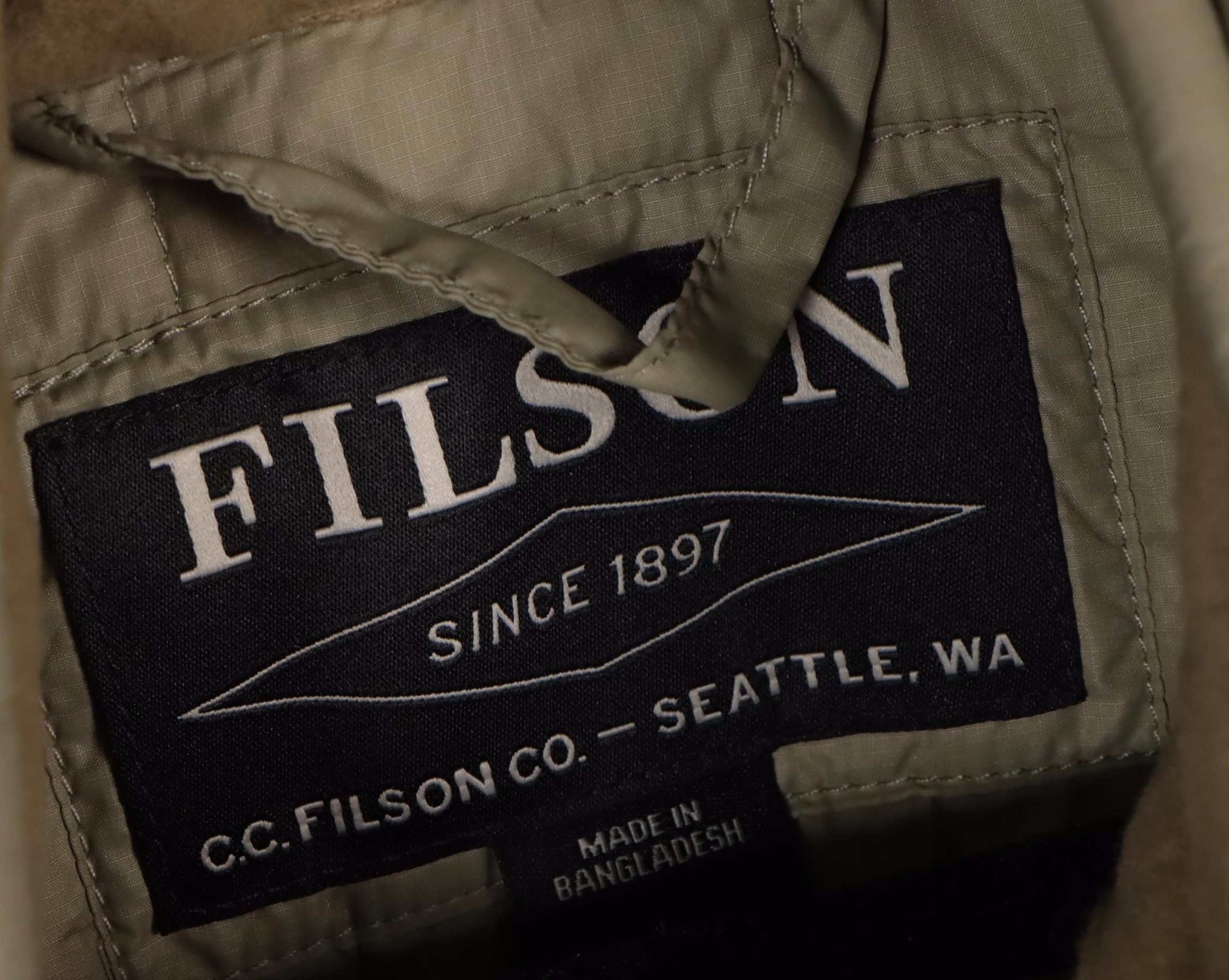 Men's Filson Quilted Jacket, L.L. Bean Fishing Vest, Orvis Rain Jacket, and More