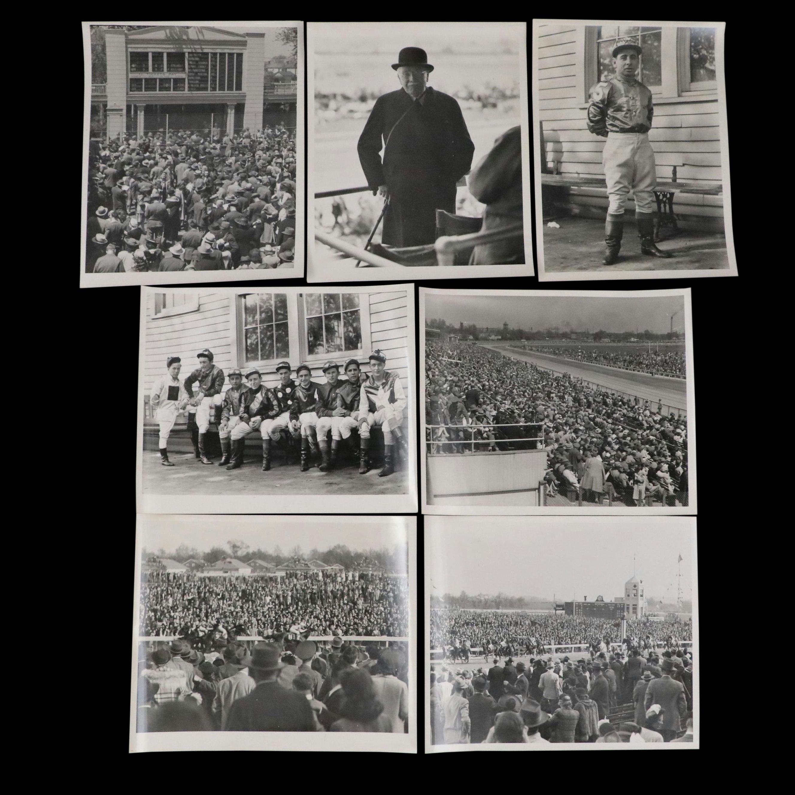 Photographs of 1943 Kentucky Derby Including Johnny Longden, Parade and More