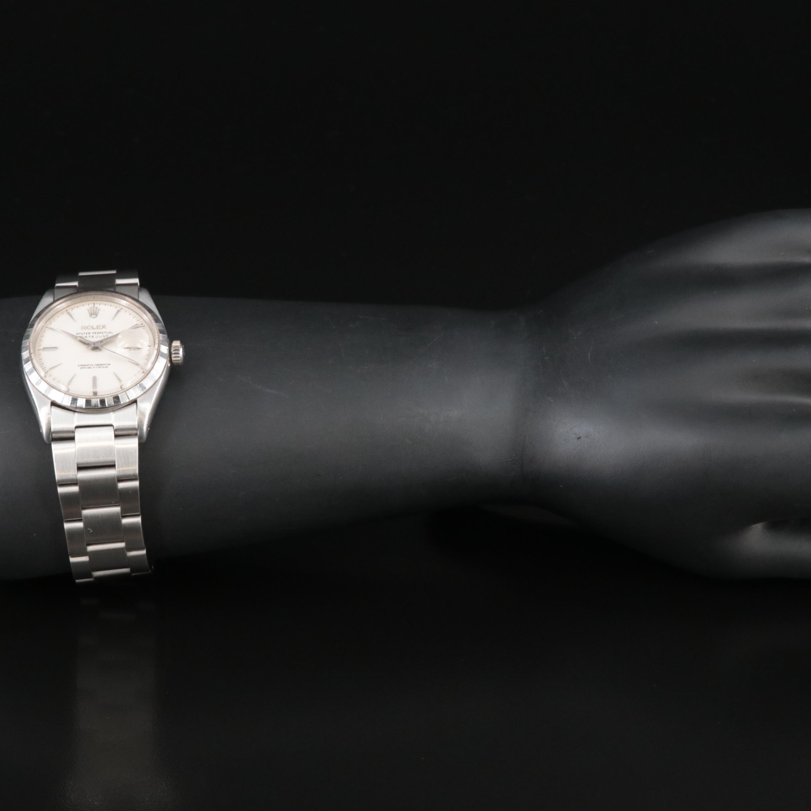 1959 Rolex Datejust 36MM Pie Pan Dial Steel Automatic Watch