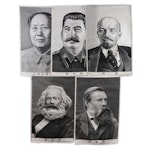 Woven Silk Portraits of World Political Leaders