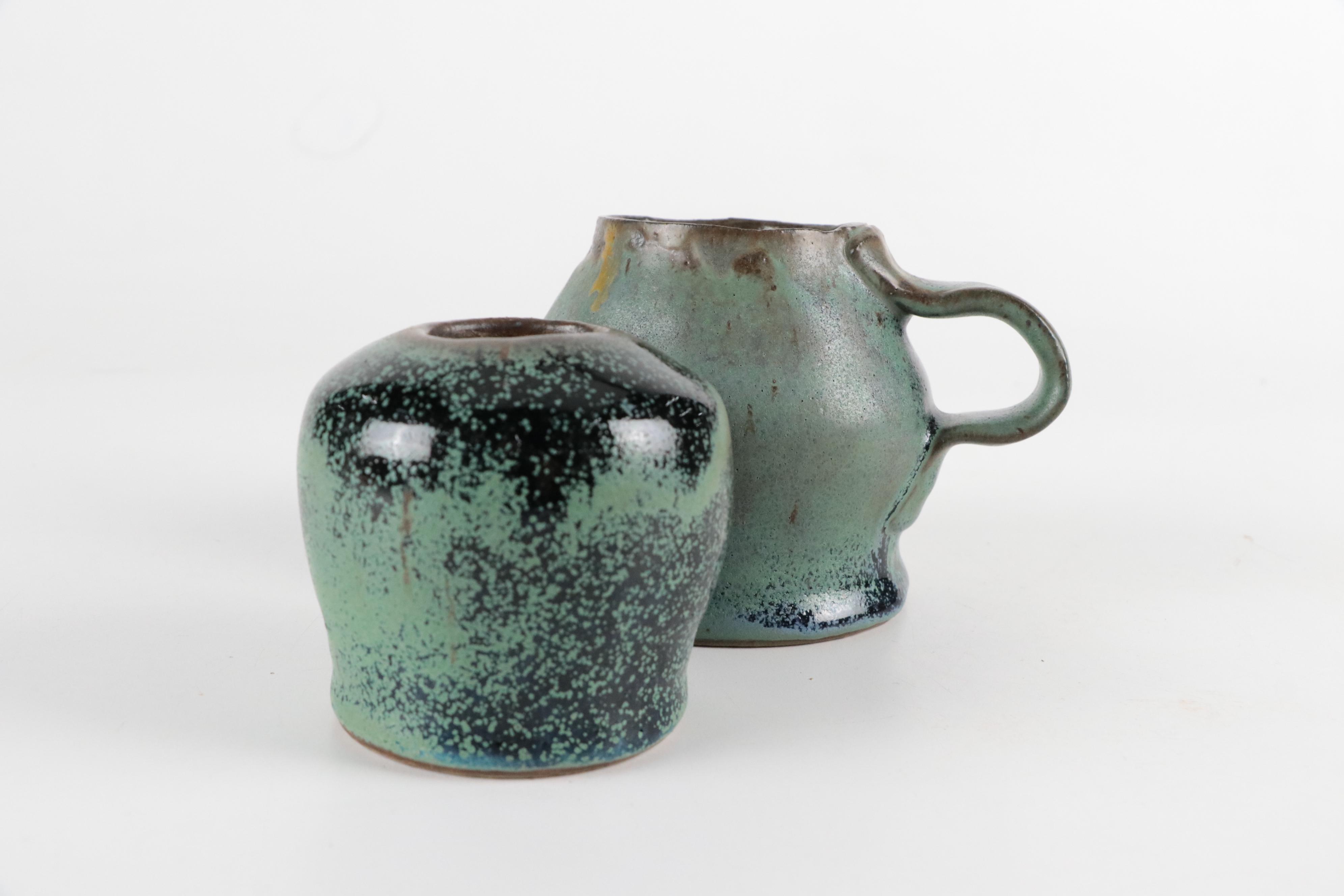 Art Pottery Vase and Mug