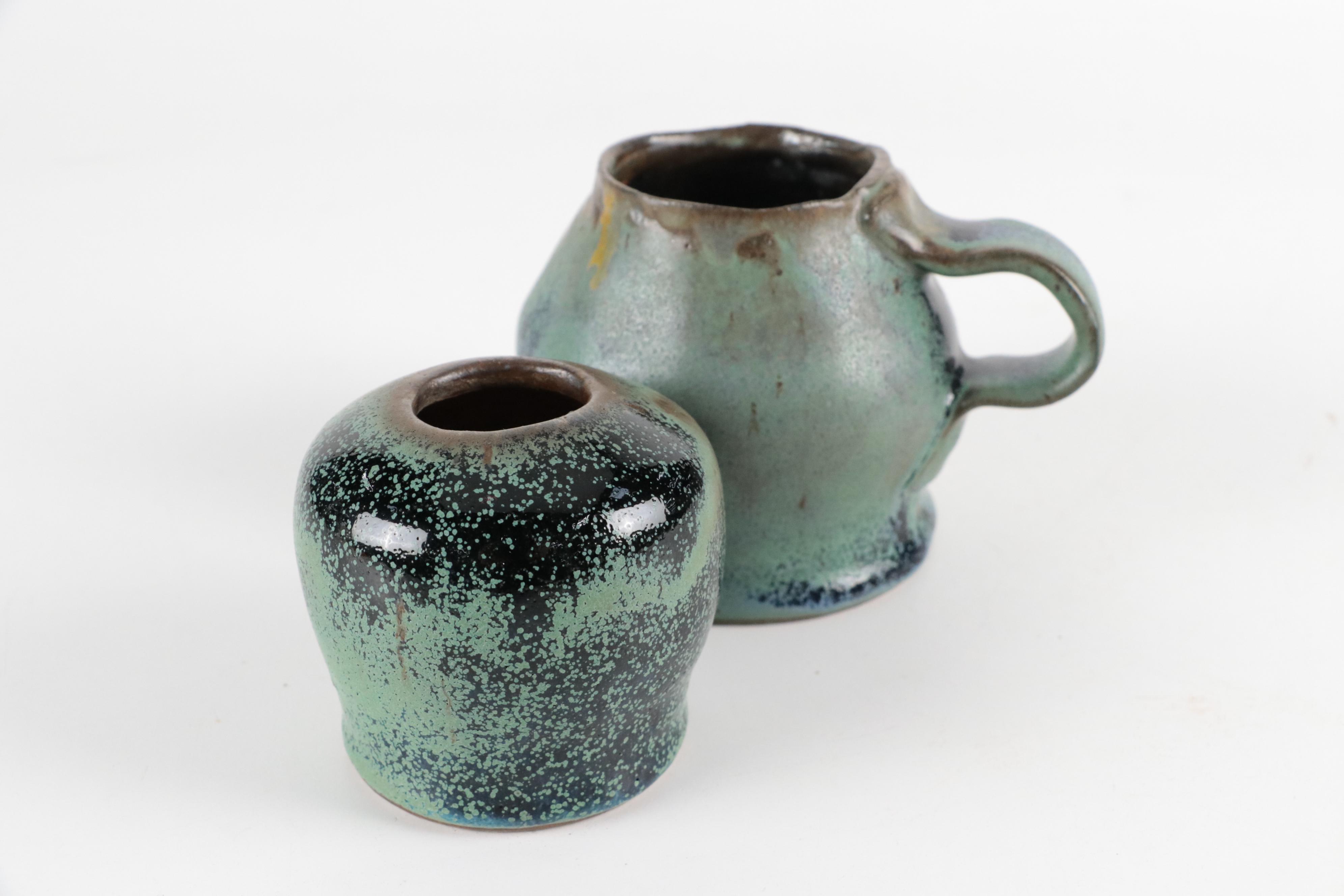 Art Pottery Vase and Mug
