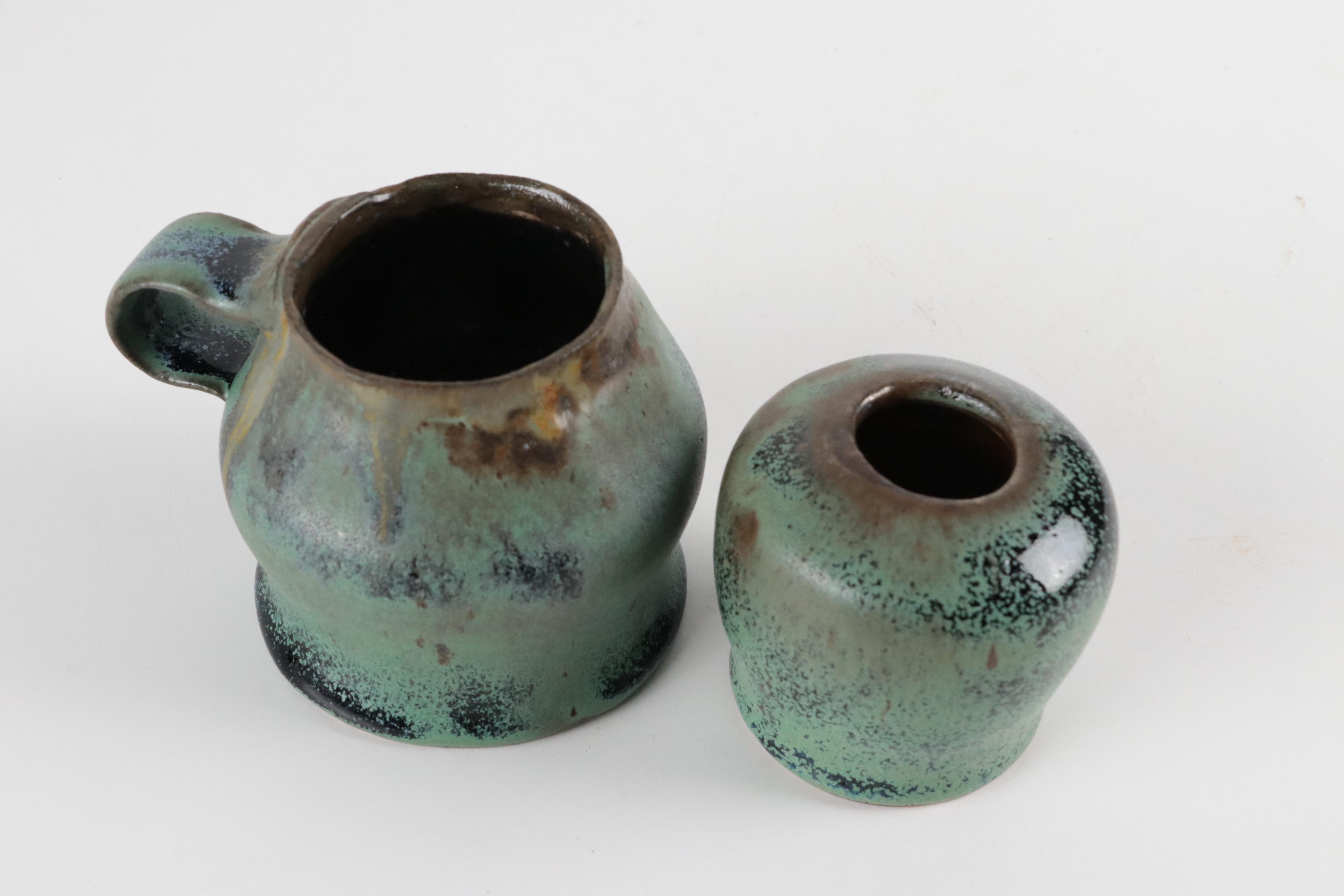 Art Pottery Vase and Mug