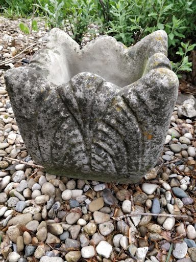 Pair of Concrete Square Planters