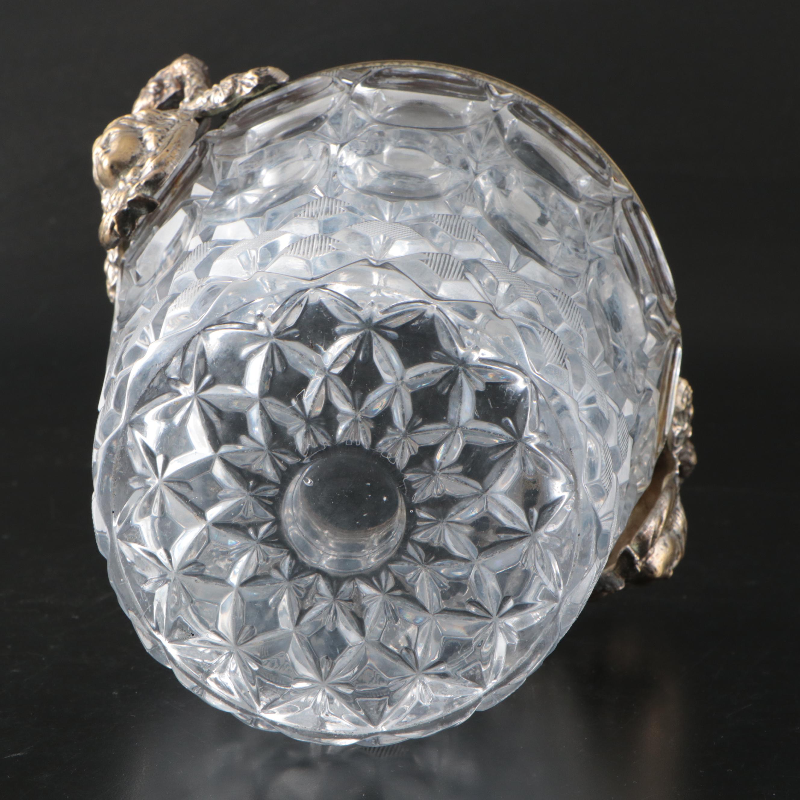 French Louis Philippe Style Crystal and Gilt Metal-Mounted Champagne Bucket