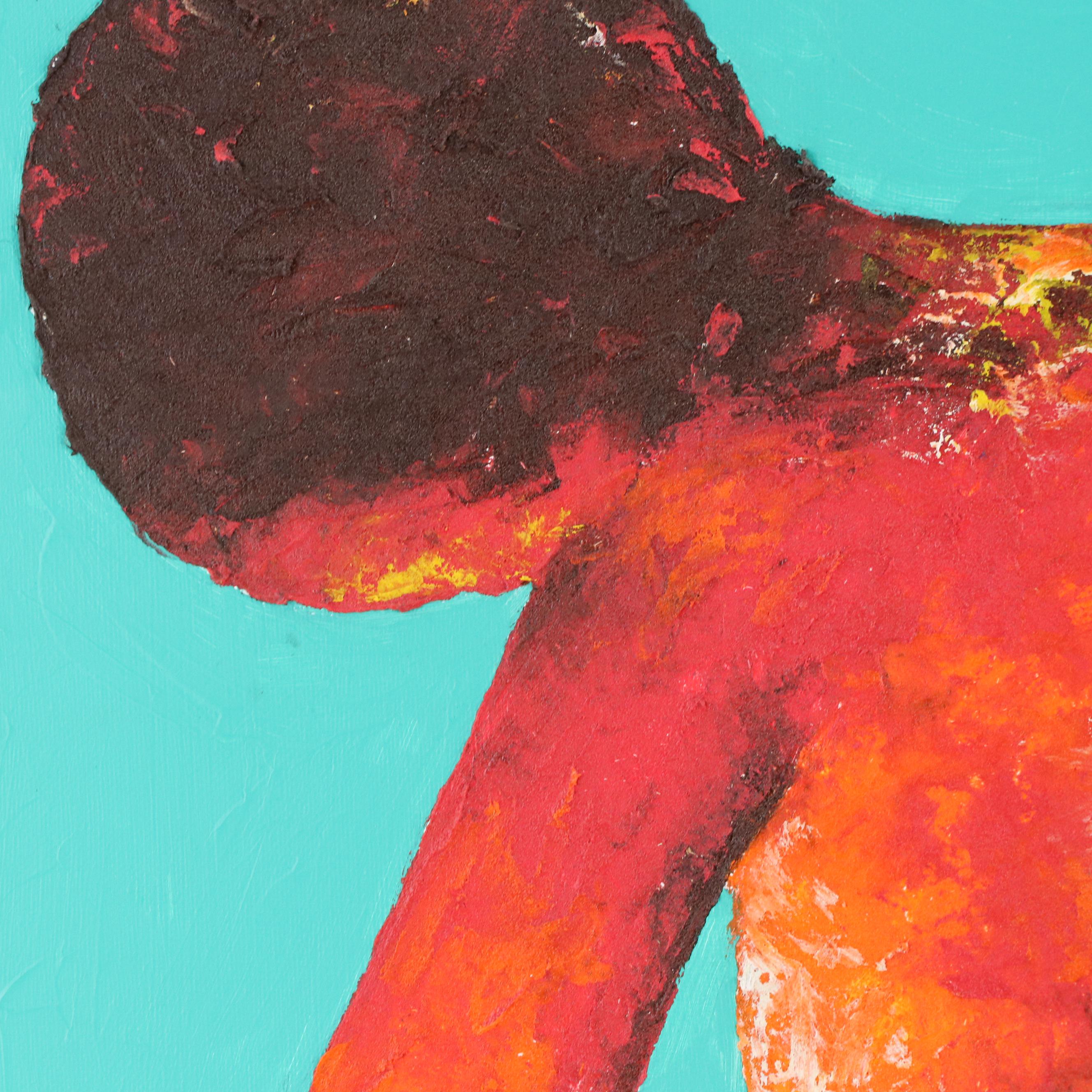 Oluwakemi Omowaire Figural Nude Oil Painting "Uncover," 2020