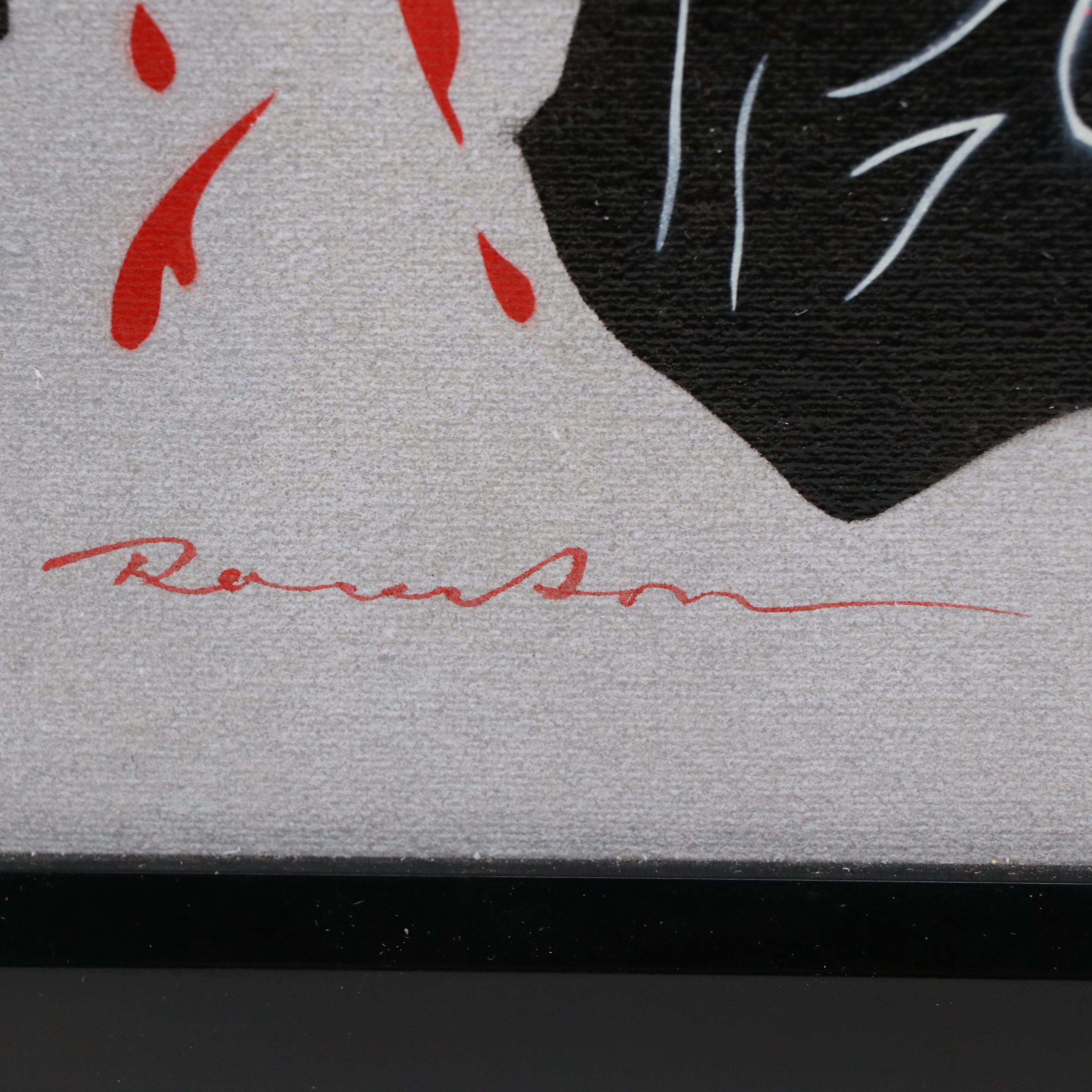 Airbrush Stencil Painting of Woman