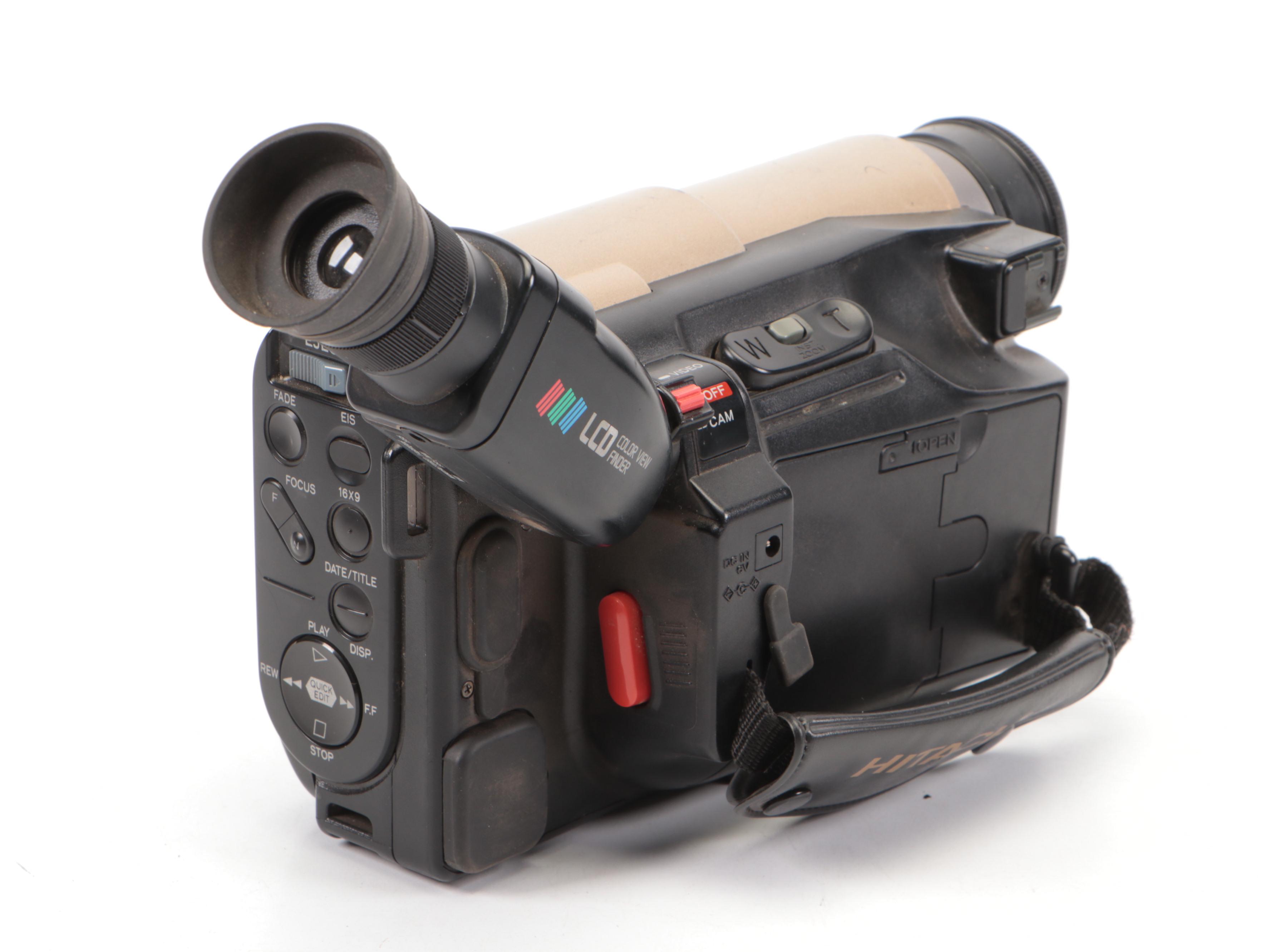 Hitachi VM-4710A Camcorder with Digital Cybercam Camcorder and More