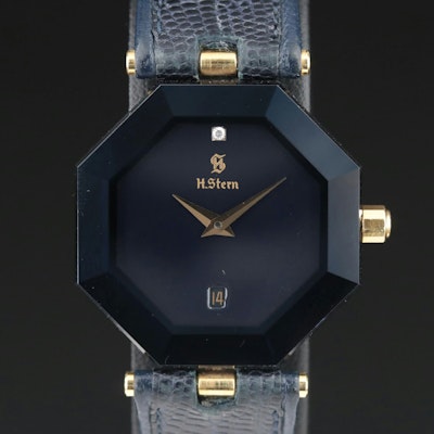 H. Stern Blue Safira Diamond, Date Wristwatch