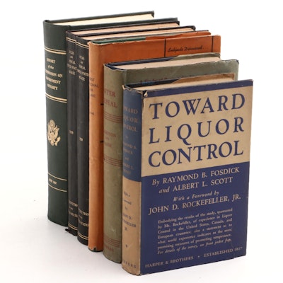 First Edition "Toward Liquor Control" with More Nonfiction Books