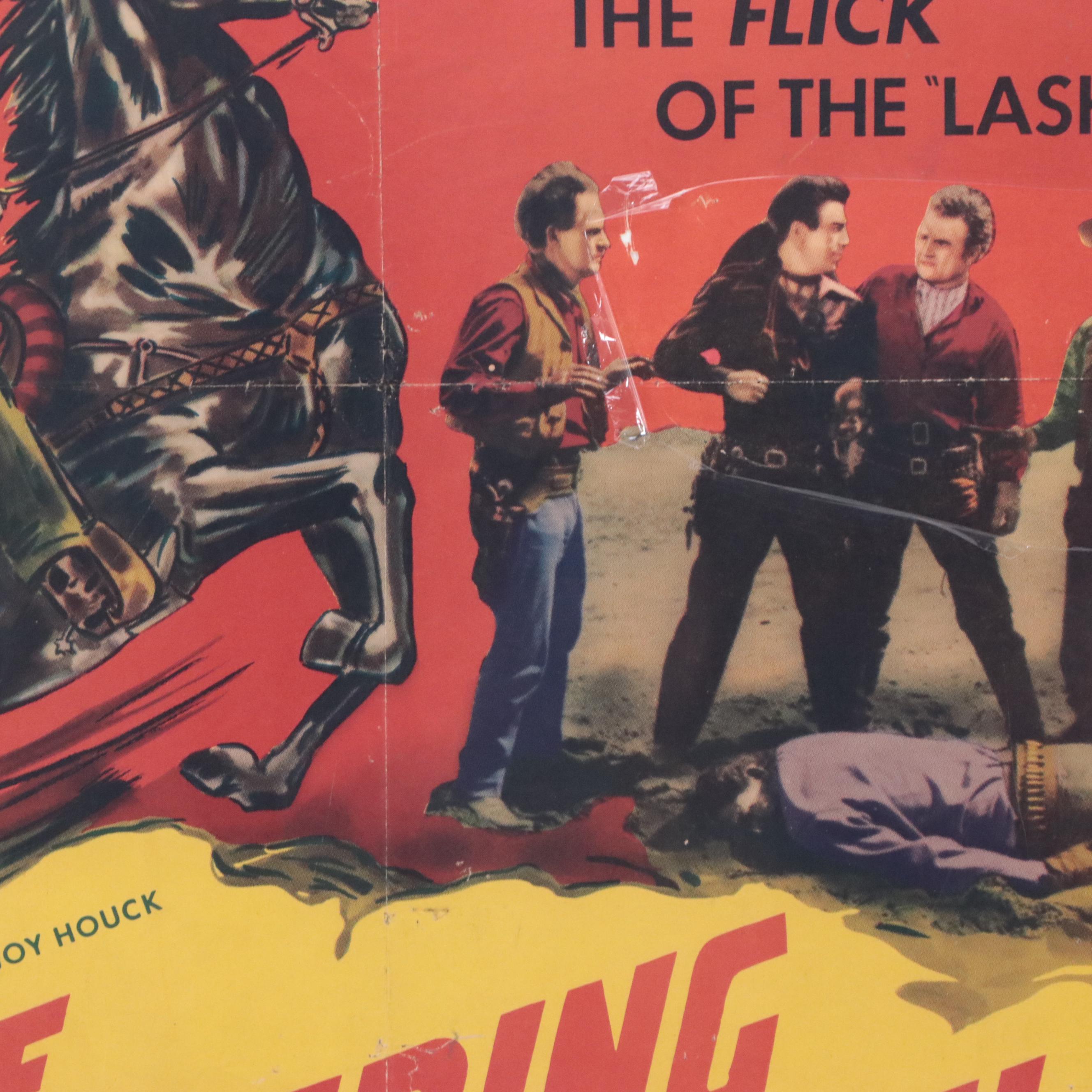 "The Thundering Trail" Western Movie Poster, 1951