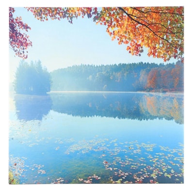Giclée on Canvas of Autumnal Lake Landscape