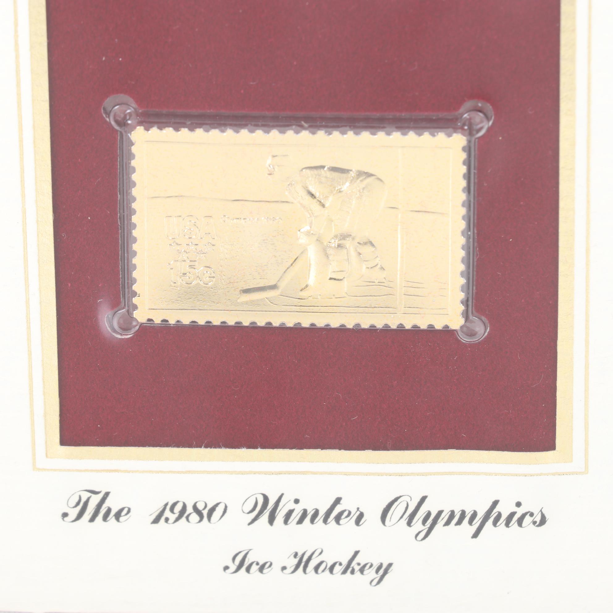 "Golden Replicas of United States Stamps" Proof Replicas in 22K Gold Foil