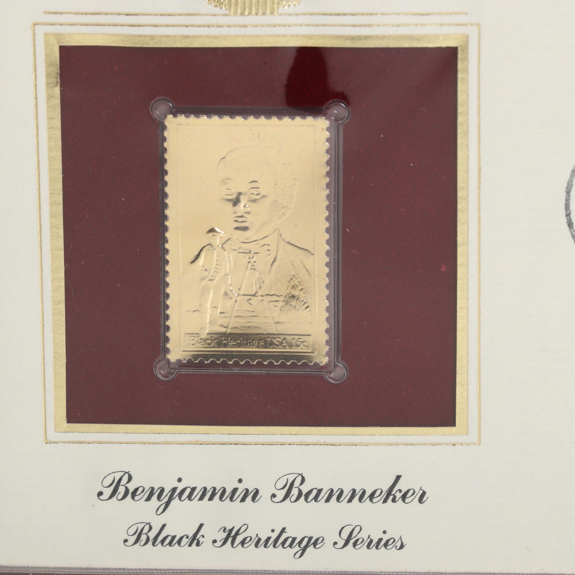 "Golden Replicas of United States Stamps" Proof Replicas in 22K Gold Foil