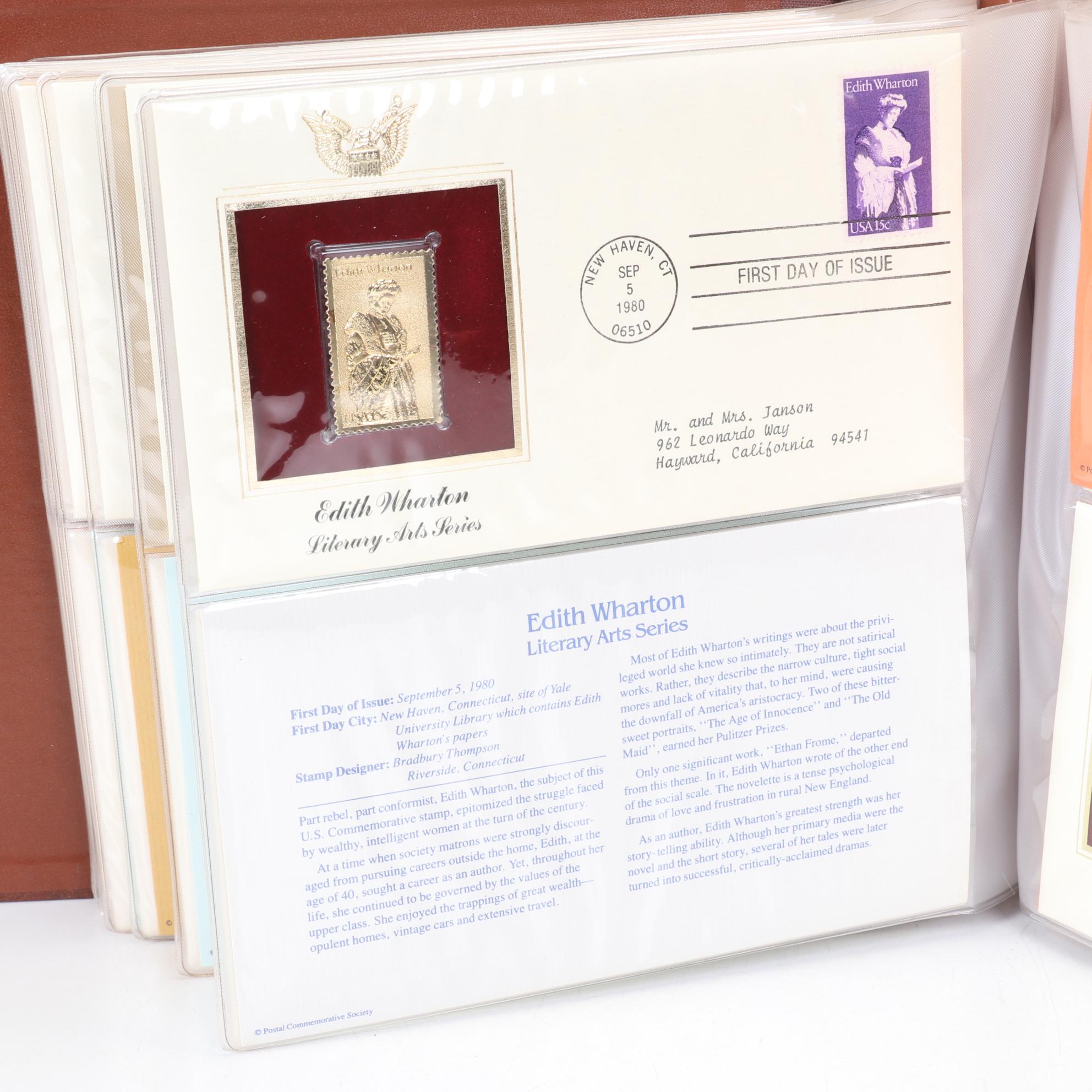 "Golden Replicas of United States Stamps" Proof Replicas in 22K Gold Foil
