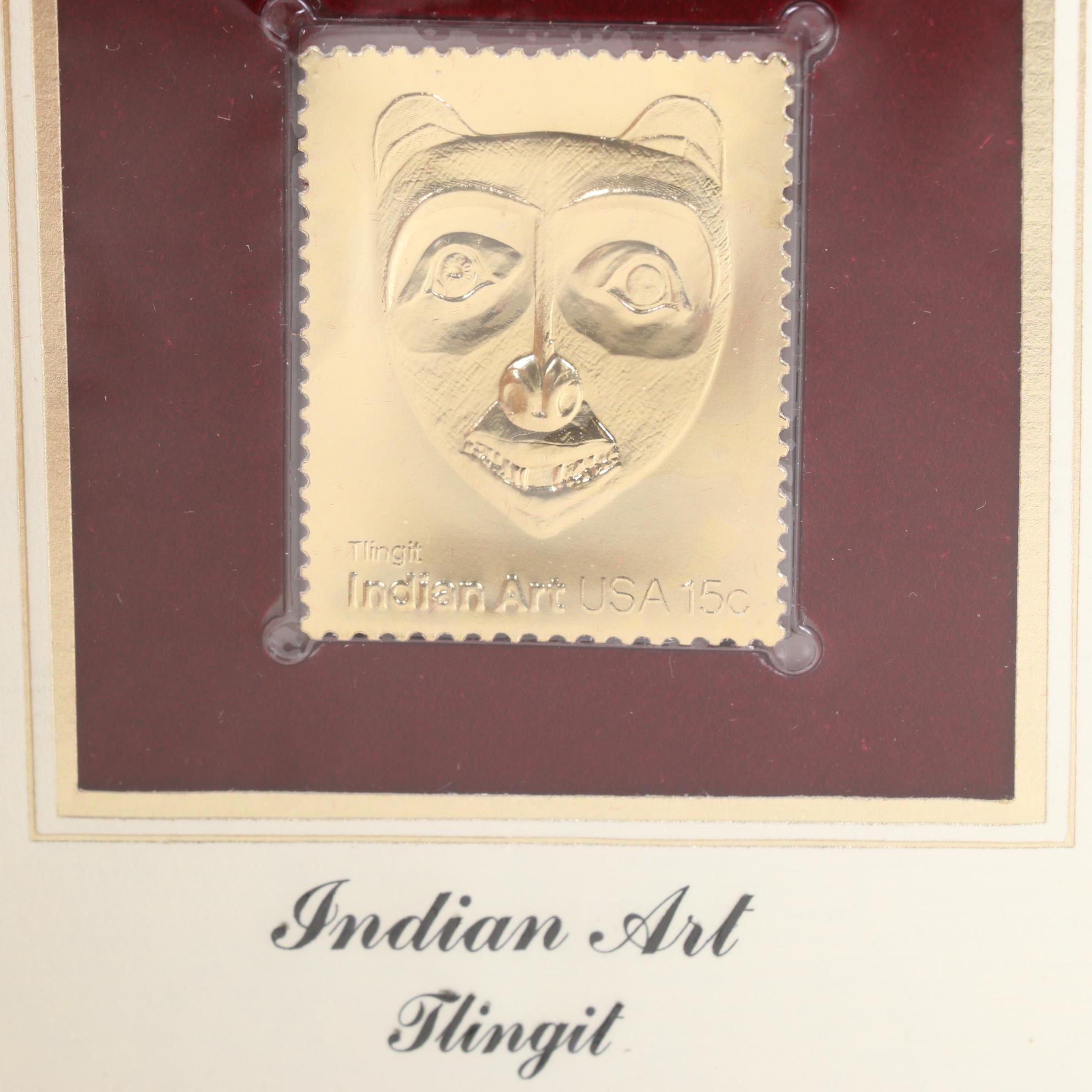 "Golden Replicas of United States Stamps" Proof Replicas in 22K Gold Foil