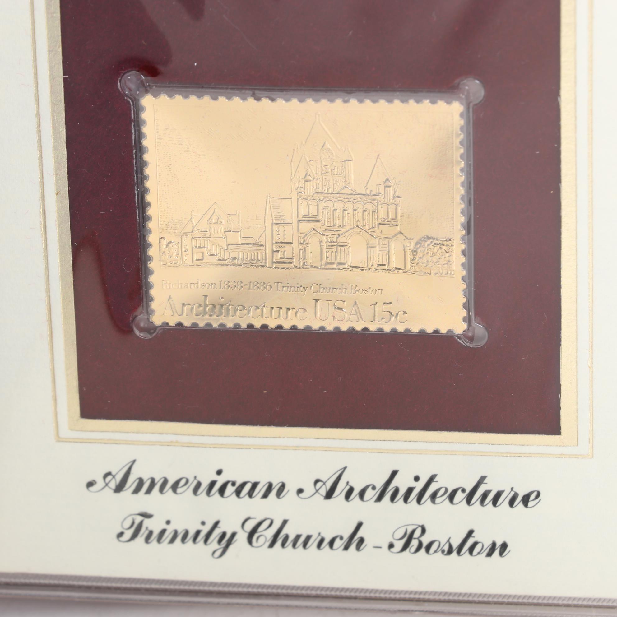 "Golden Replicas of United States Stamps" Proof Replicas in 22K Gold Foil