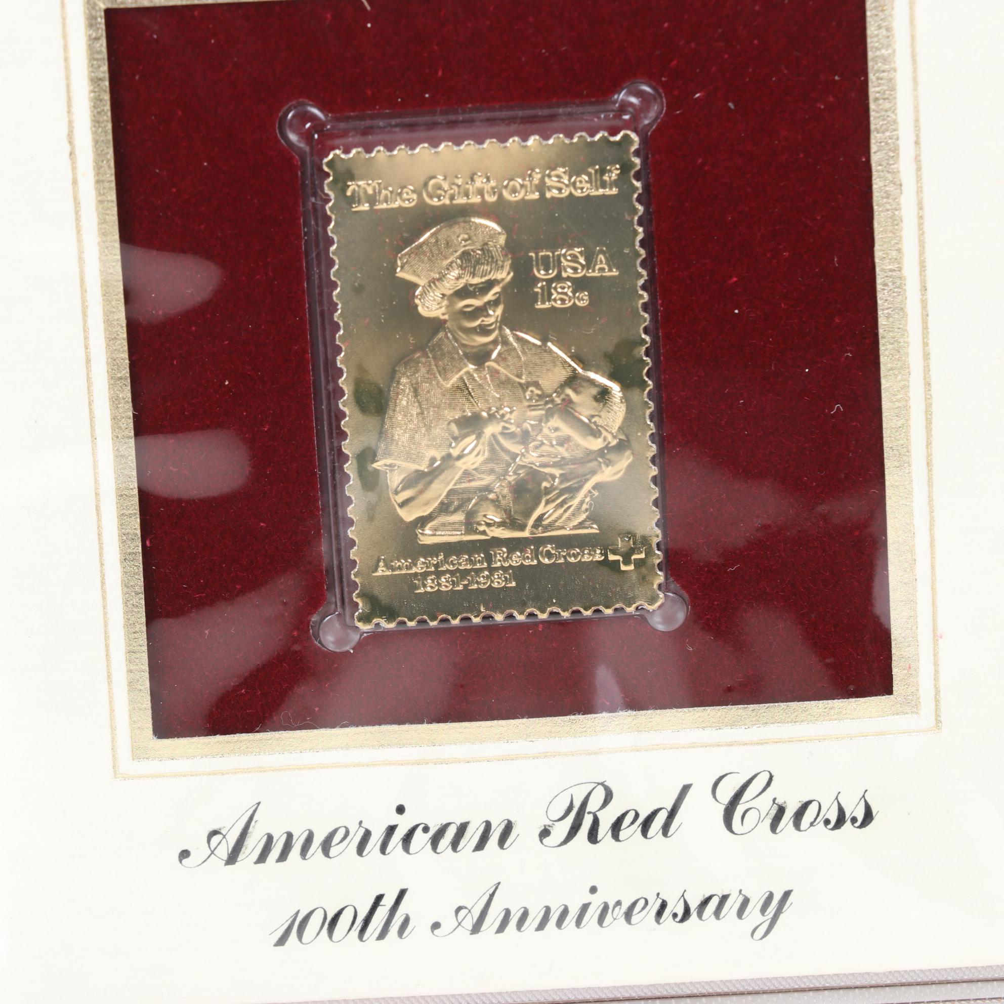 "Golden Replicas of United States Stamps" Proof Replicas in 22K Gold Foil