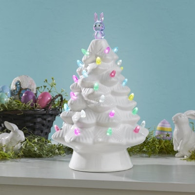 Mr. Cottontail 13" Illuminated Easter Tree