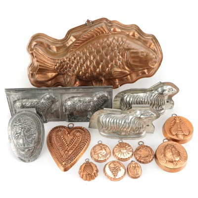 Sheep Chocolate and Aspic Molds with Decorative Mold Collection