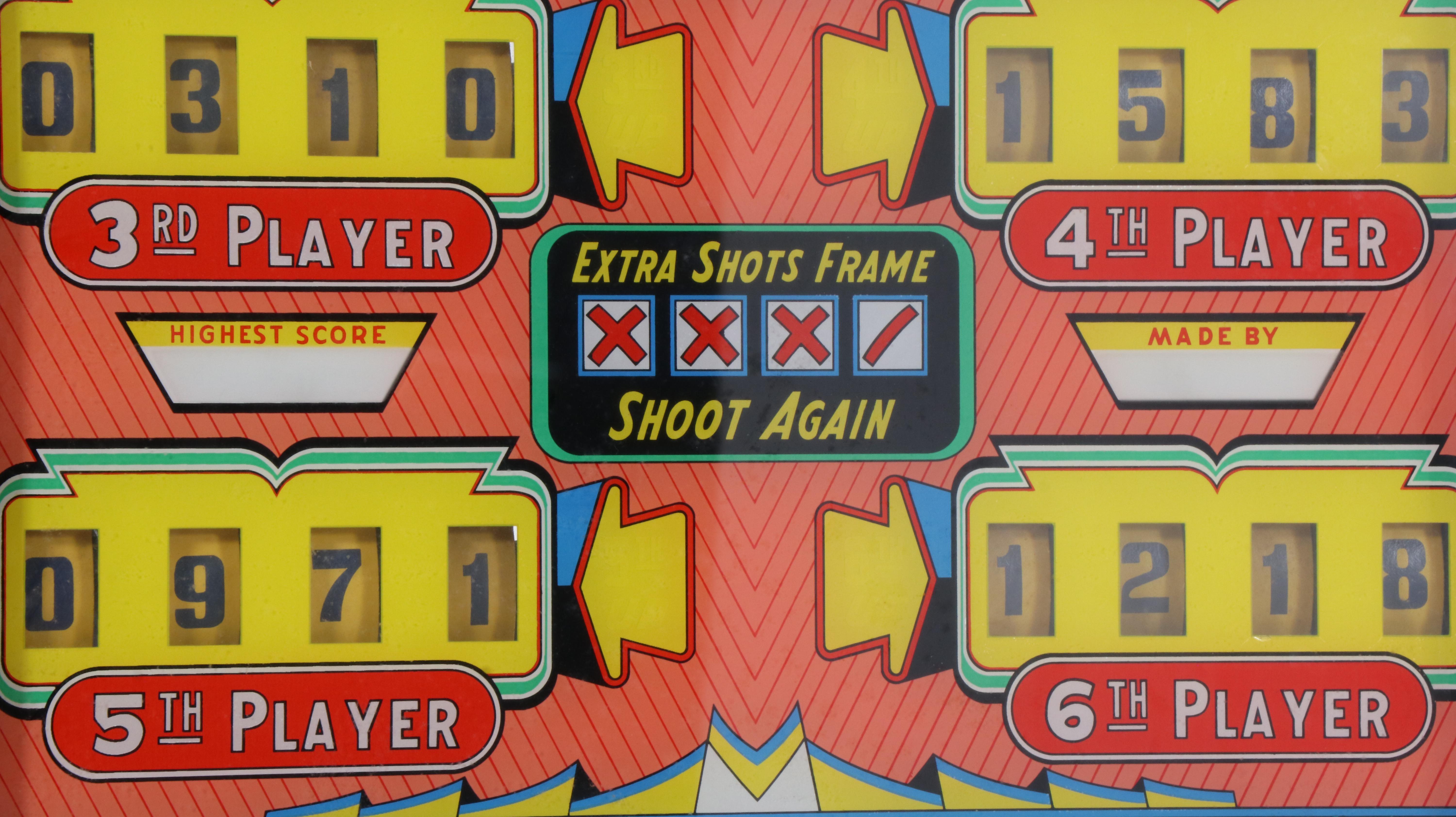 United Manufacturing Co. "Clipper Shuffle Alley" Puck Bowling Arcade Machine