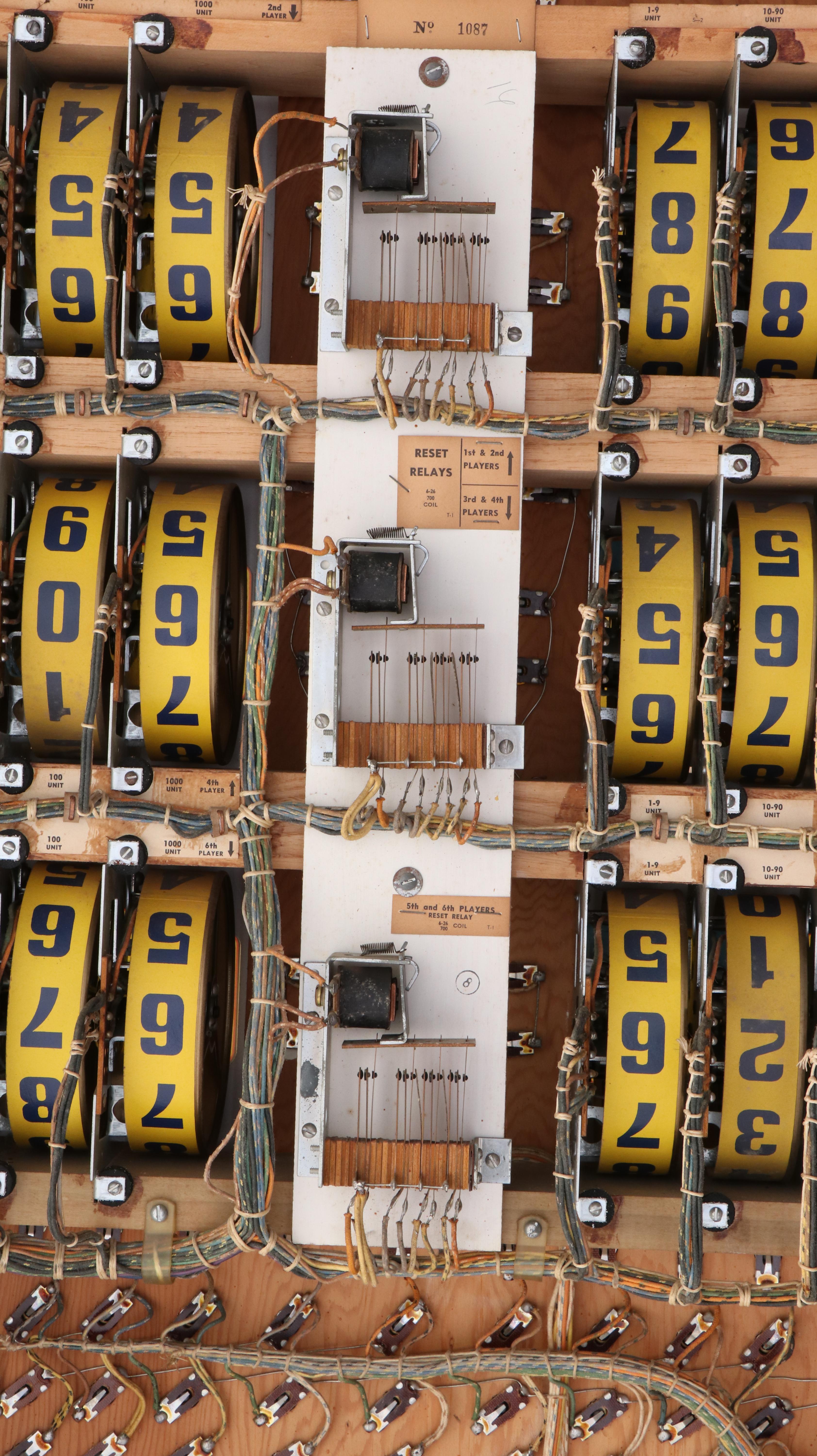 United Manufacturing Co. "Clipper Shuffle Alley" Puck Bowling Arcade Machine