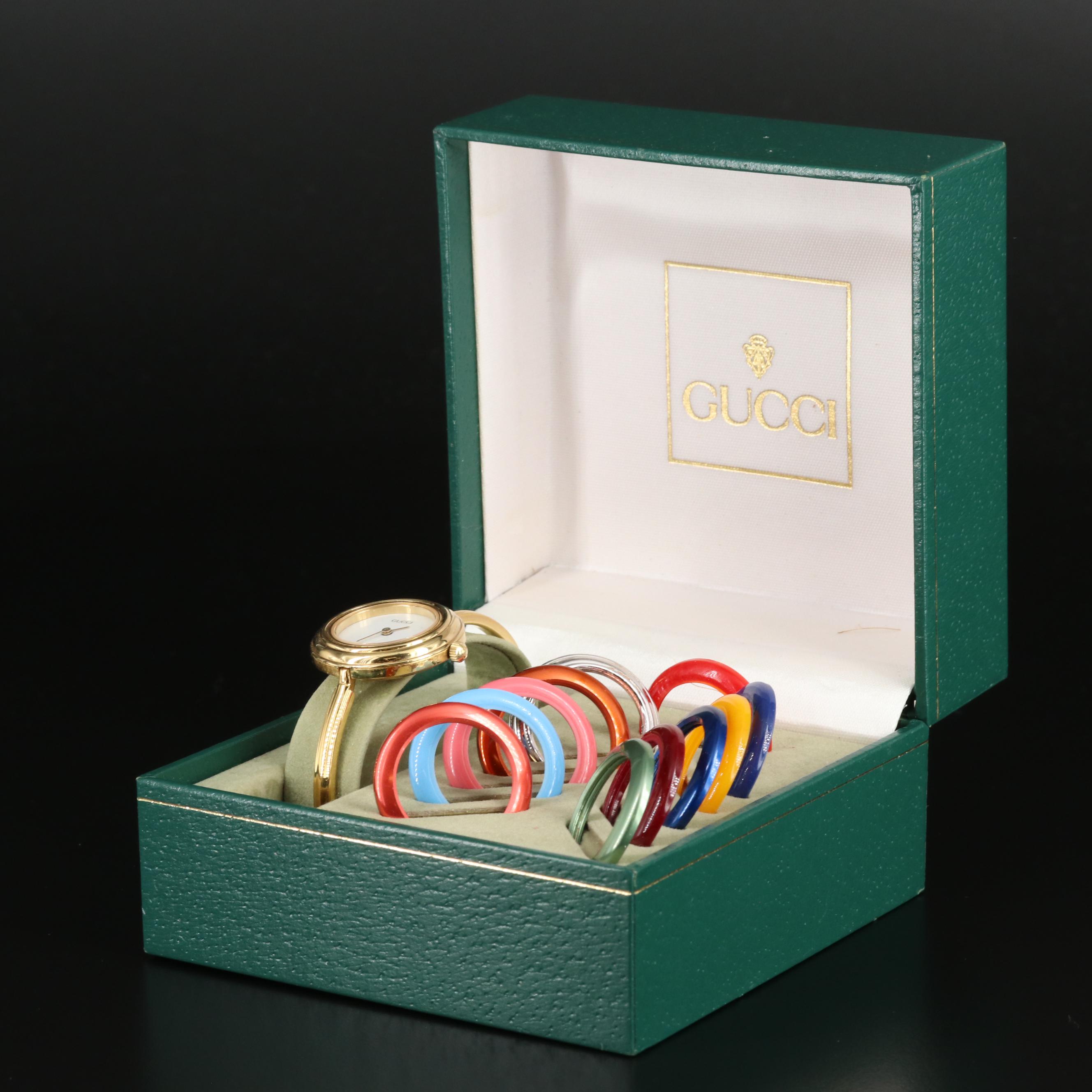 Gucci Classic Interchangeable Bezel Watch