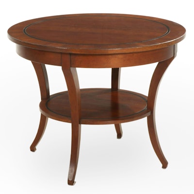 Wright Table Company Mahogany Round Center Table, Late 20th Century