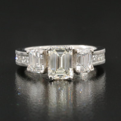 Platinum 2.96 CTW Diamond Ring