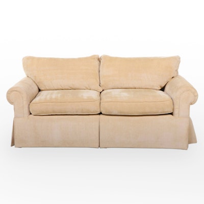 Custom-Upholstered Roll-Arm Sofa