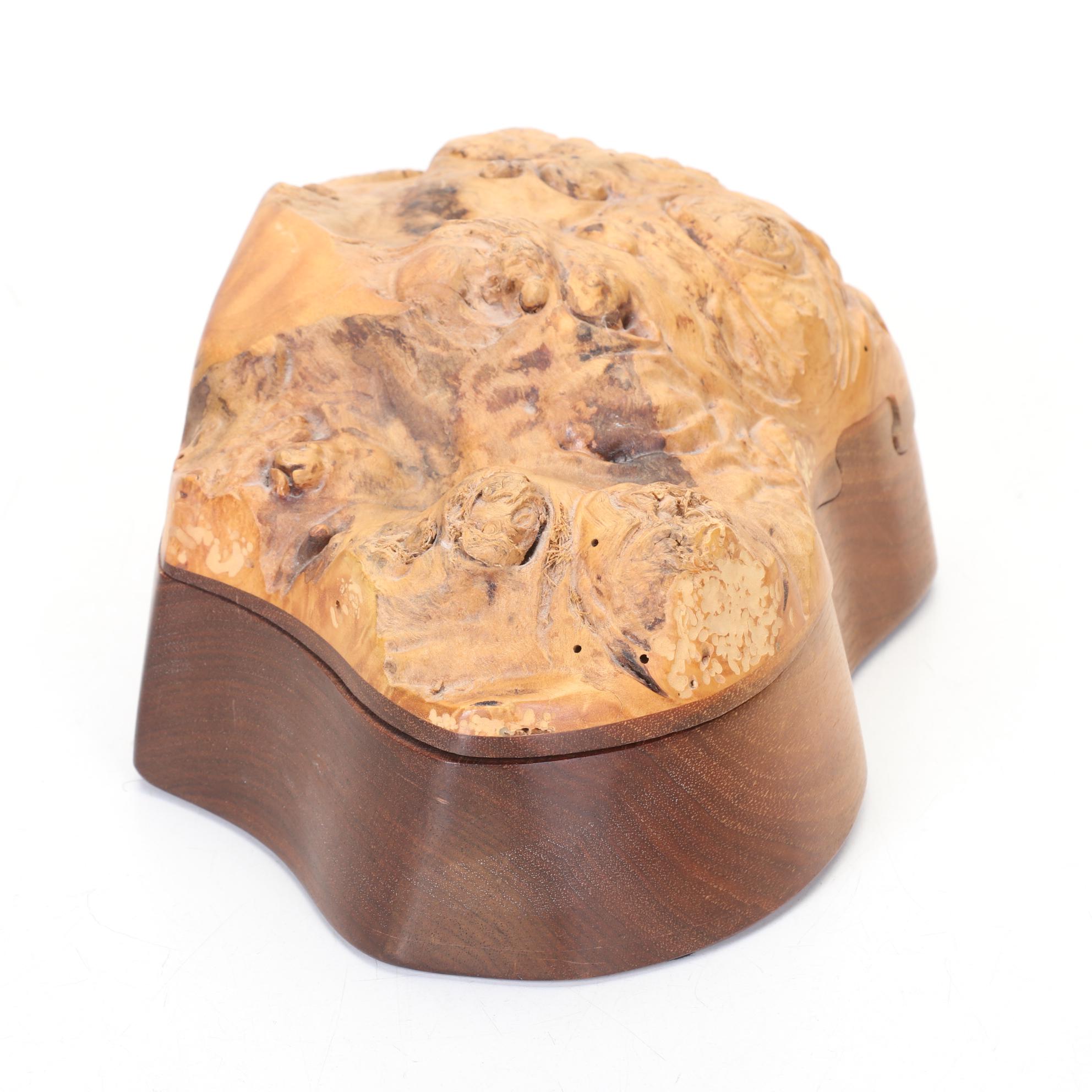 John Pollock Burl Wood Puzzle Box