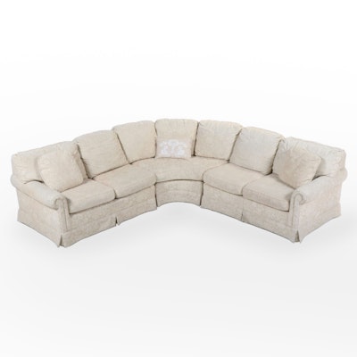 Three-Piece Taylor-King Furniture Custom-Upholstered Sectional Sofa