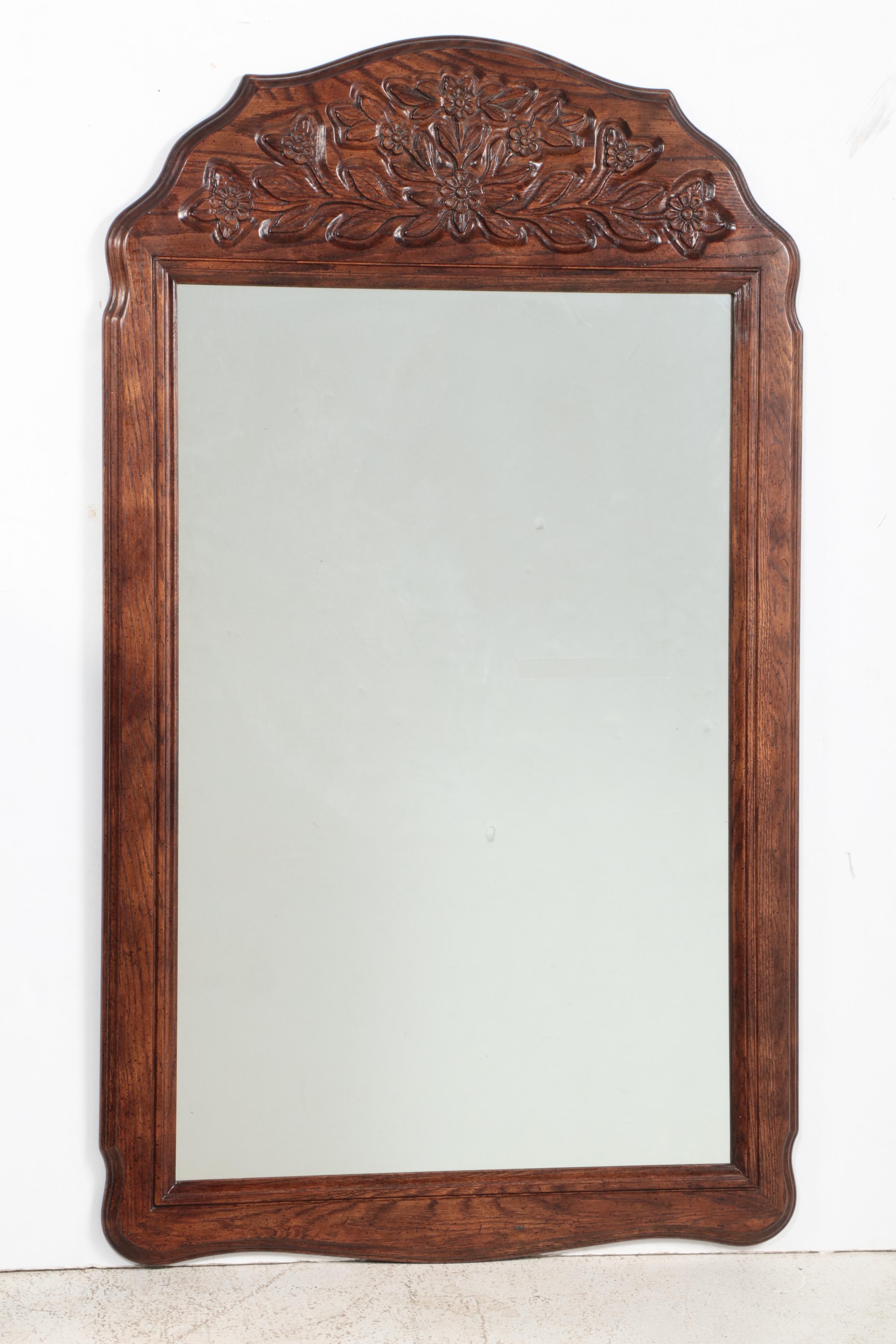 Hickory Mfg. Co. French Provincial Style Oak Three-Drawer Dresser