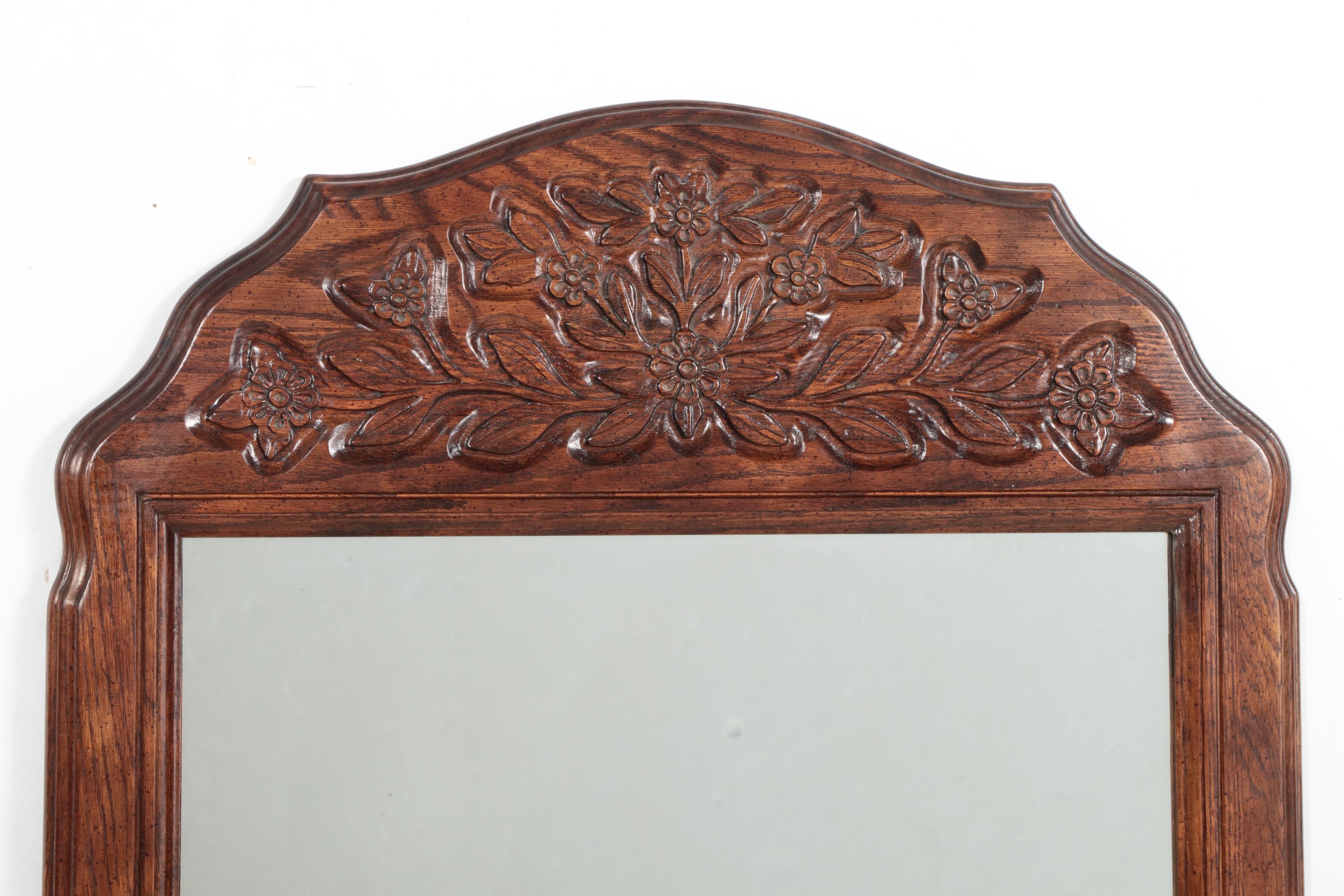 Hickory Mfg. Co. French Provincial Style Oak Three-Drawer Dresser