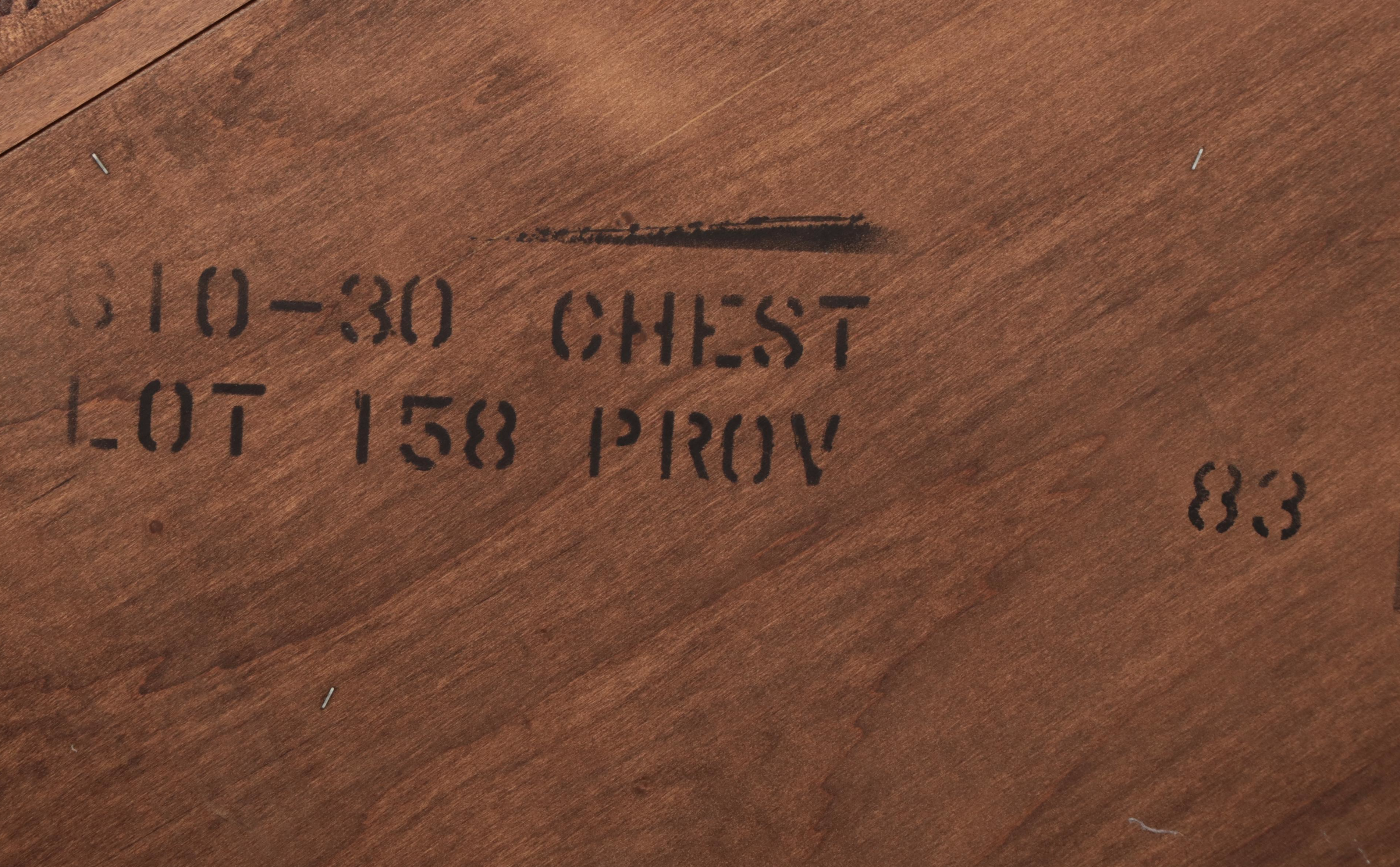 Hickory Mfg. Co. French Provincial Style Oak Three-Drawer Dresser