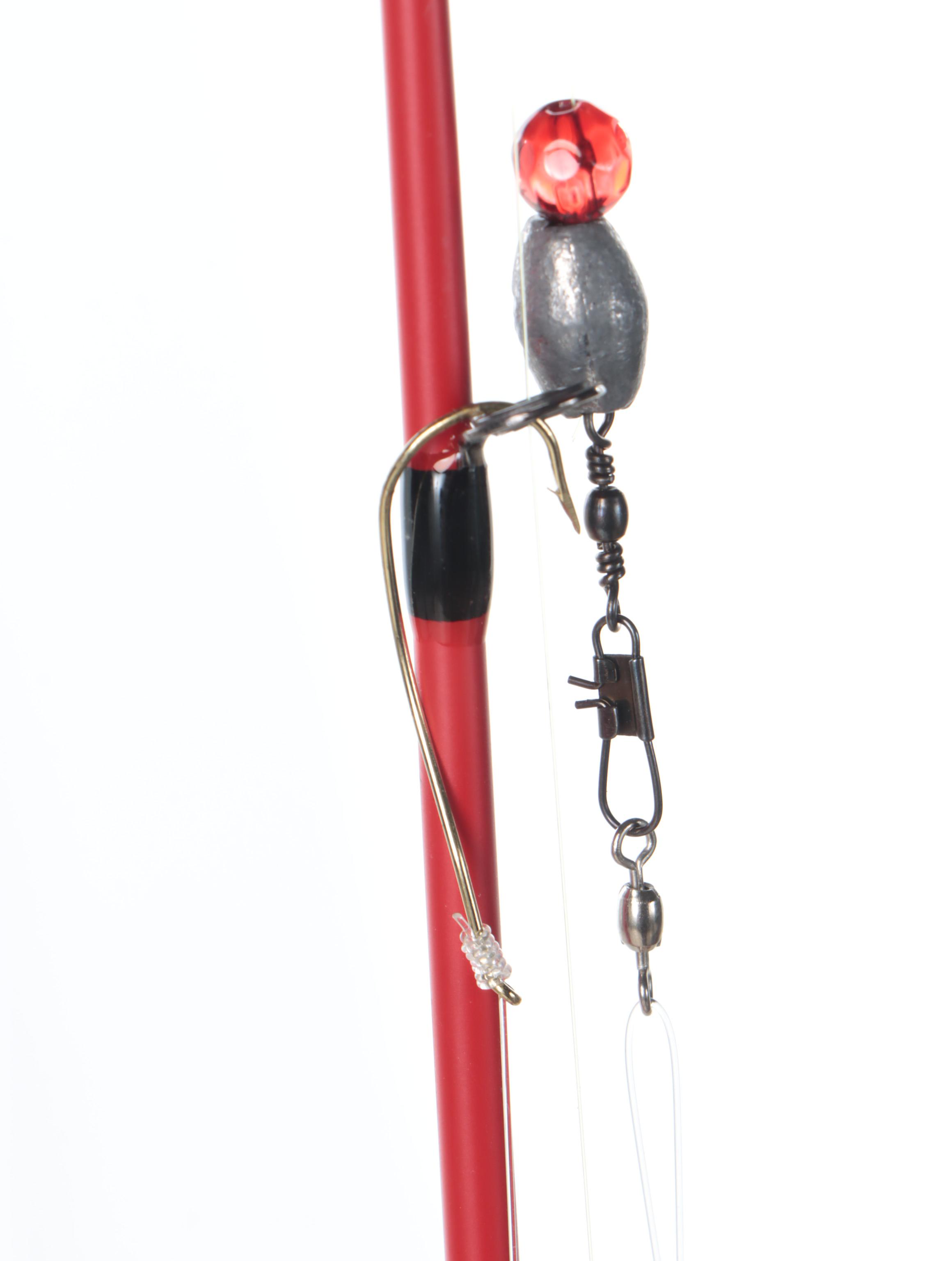 Abu Garcia Gen IKE EZ Cast and More Fishing Rods and Net in Wood Stand