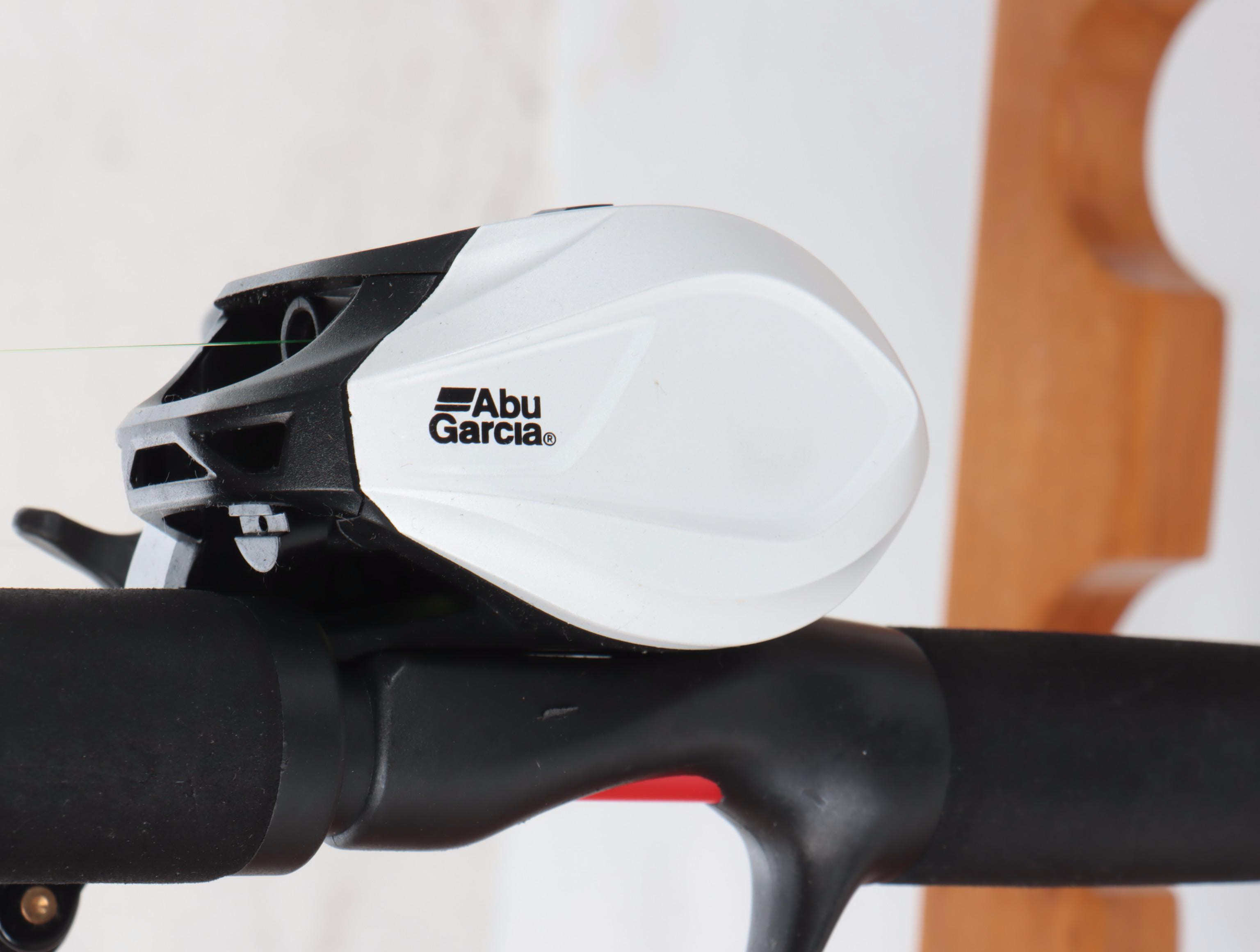 Abu Garcia Gen IKE EZ Cast and More Fishing Rods and Net in Wood Stand