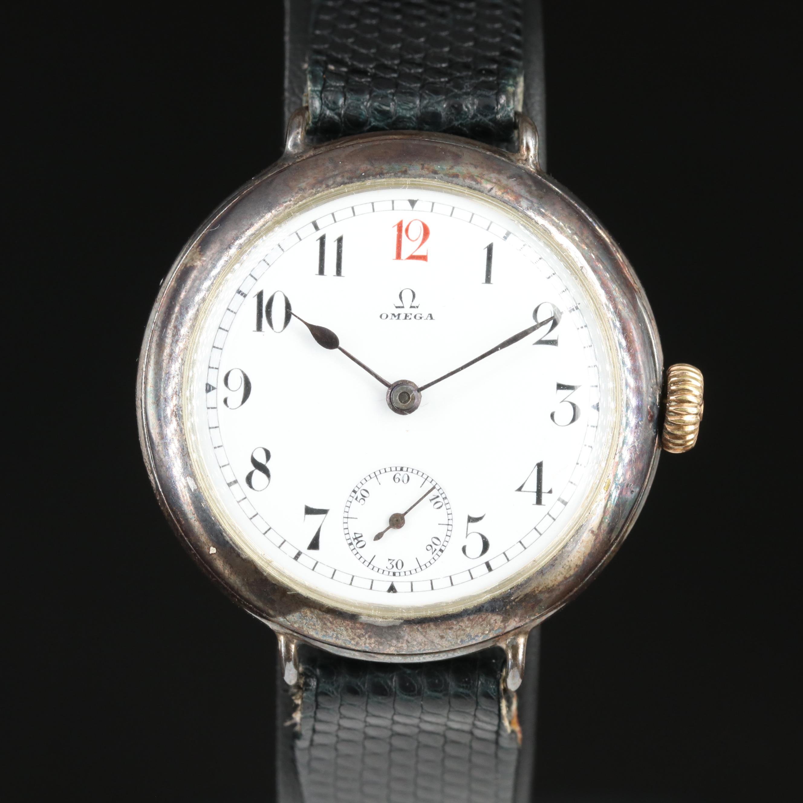 1908 Omega 900 Silver Watch