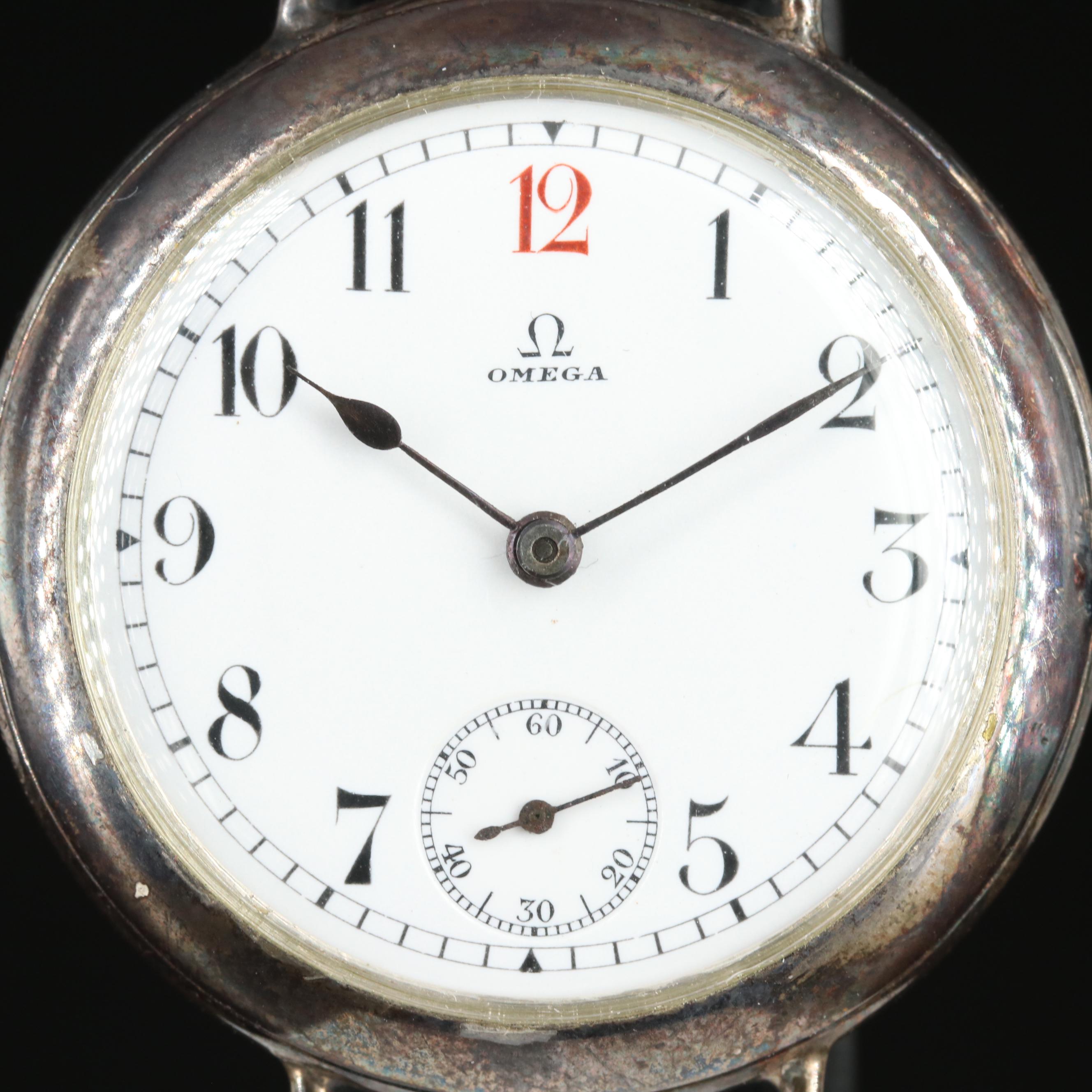 1908 Omega 900 Silver Watch