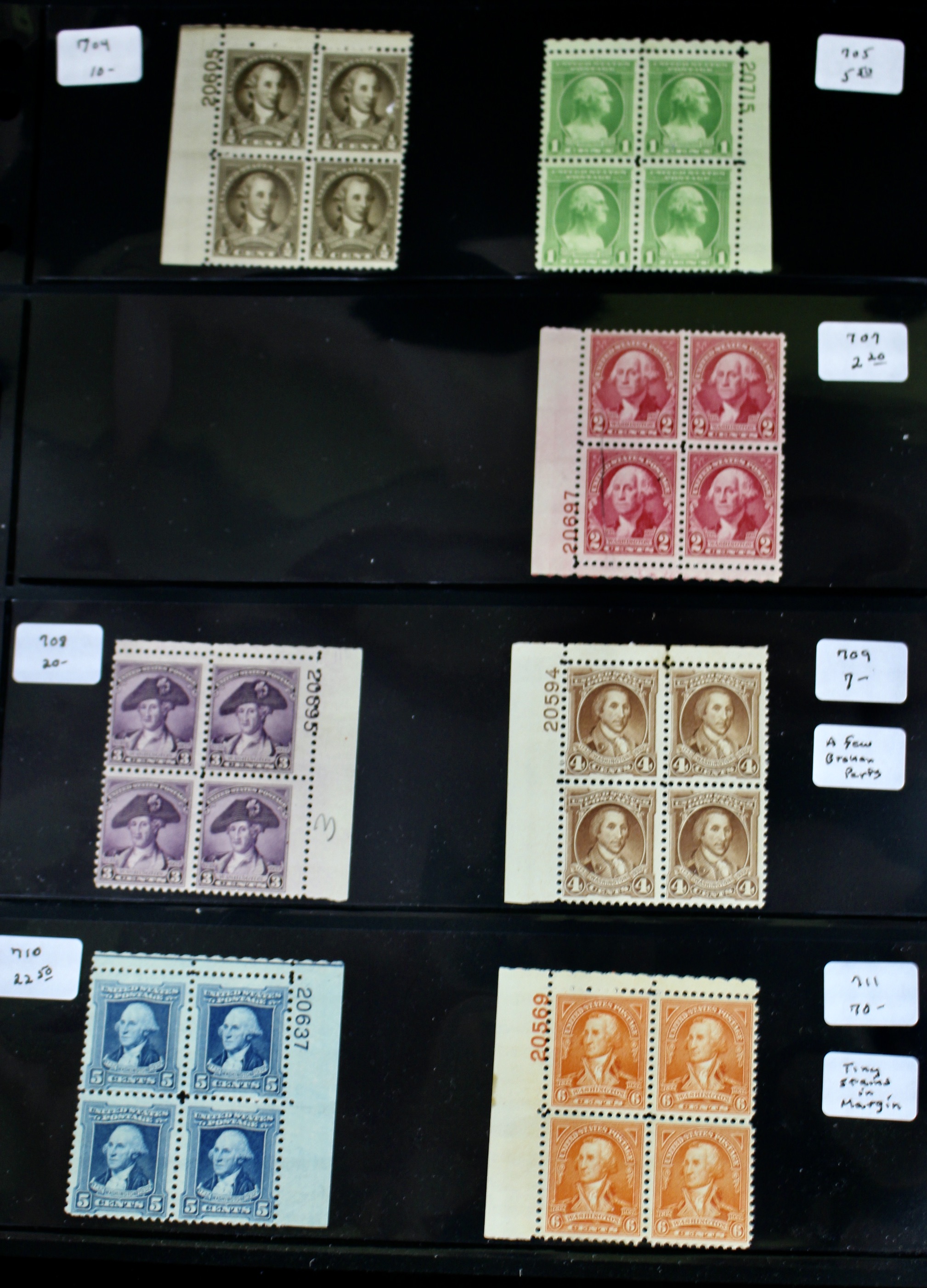 U.S. Postage Stamp Plate Block Collection, 1932